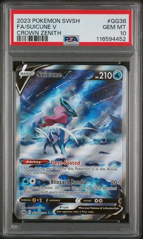 Suicune V GG38 PSA 10