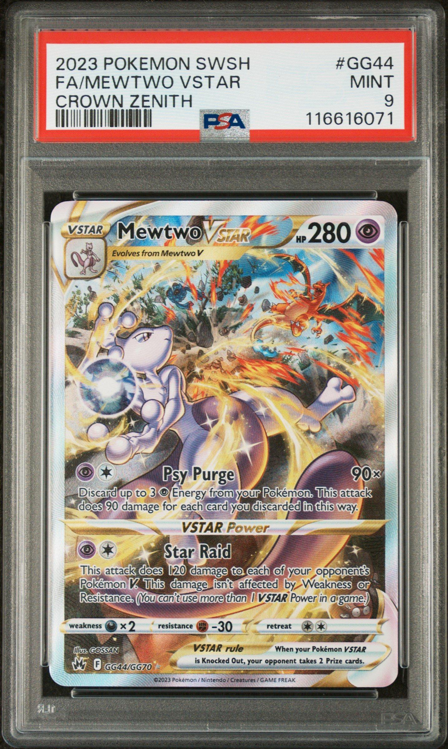 2023 Pokemon Sword And Shield Crown Zenith Gg44 Full Art/mewtwo