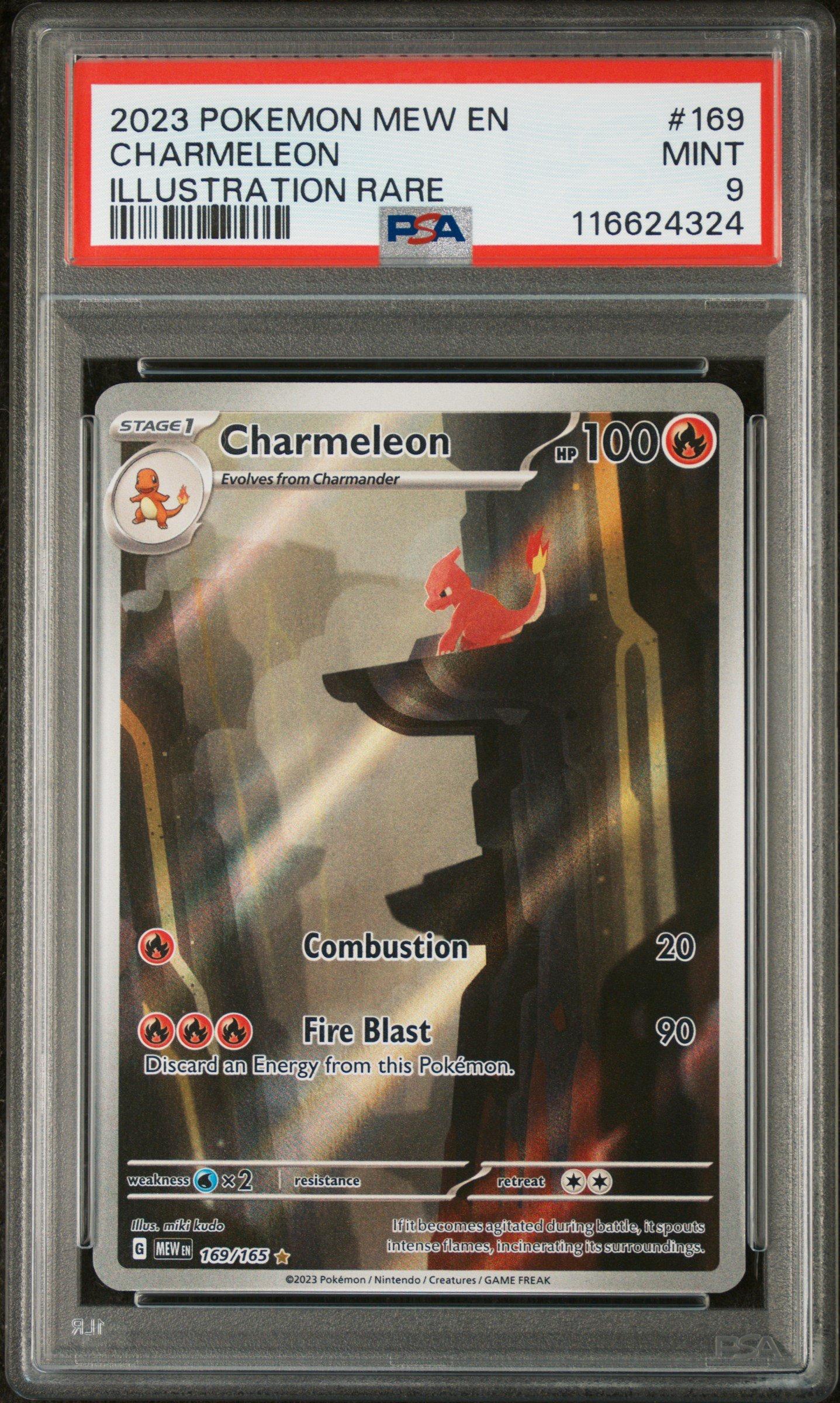 2023 Pokemon Mew En-151 169 Charmeleon Illustration Rare PSA 9