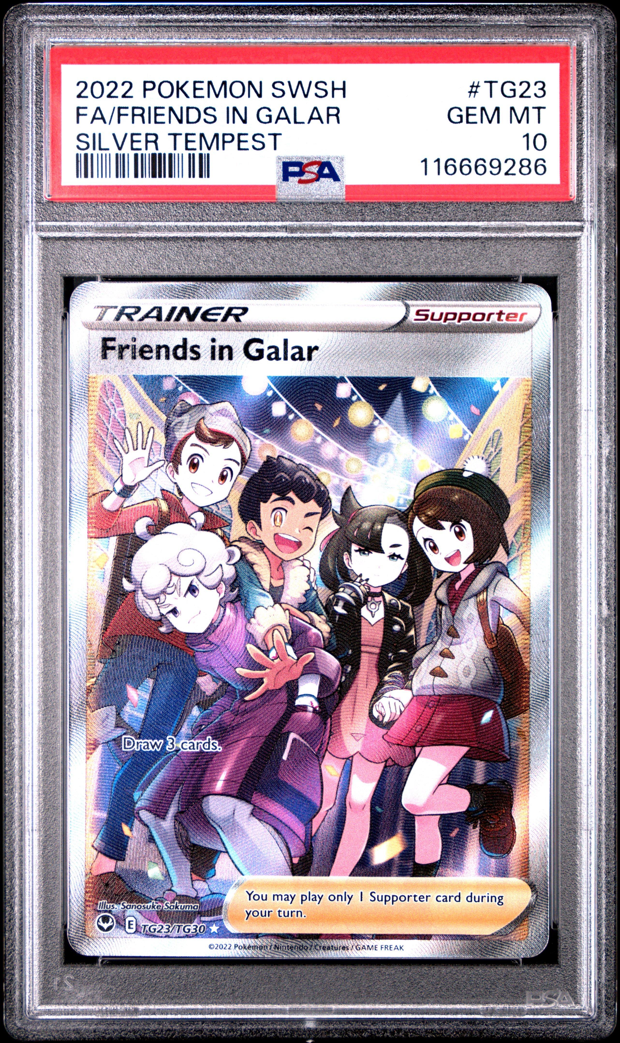 2022 Pokemon Sword & Shield Silver Tempest Tg23 Full Art/friends