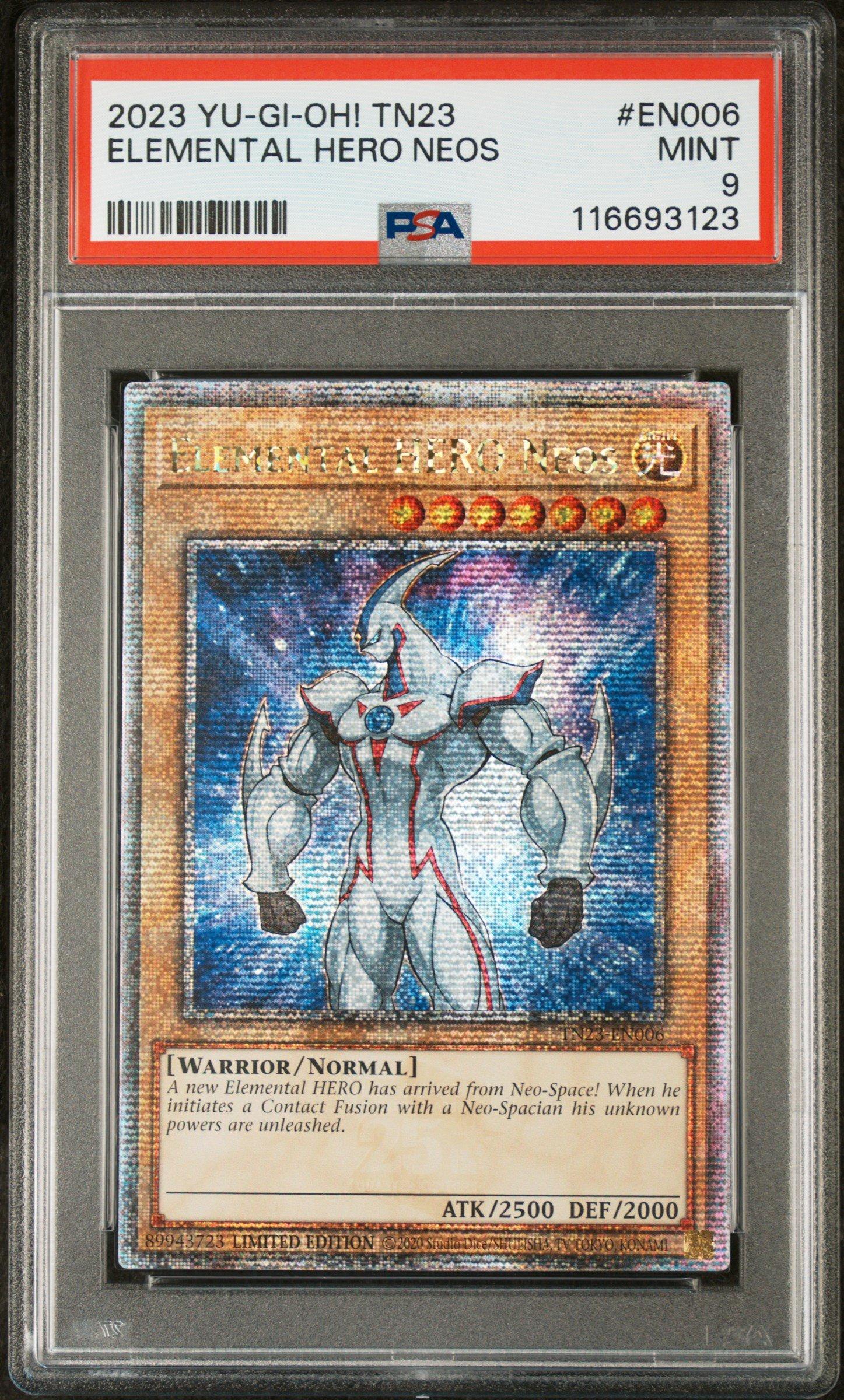 2023 Yu-gi-oh! Tn23-25th Anniversary Tin: Dueling Heroes En006 Elemental Hero Neos PSA 9