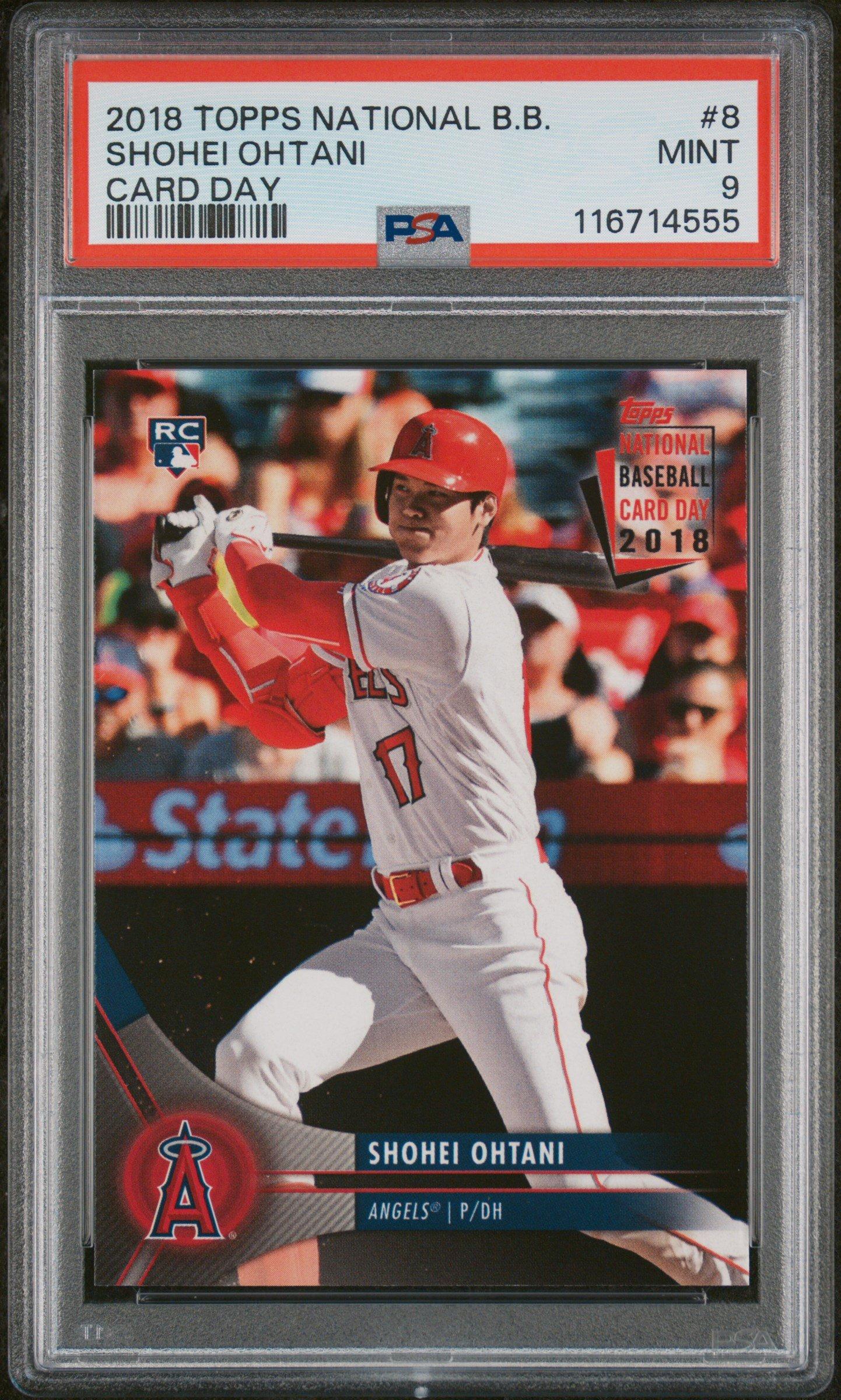 2018 Topps National Baseball Card Day 8 Shohei Ohtani PSA 9 Graded