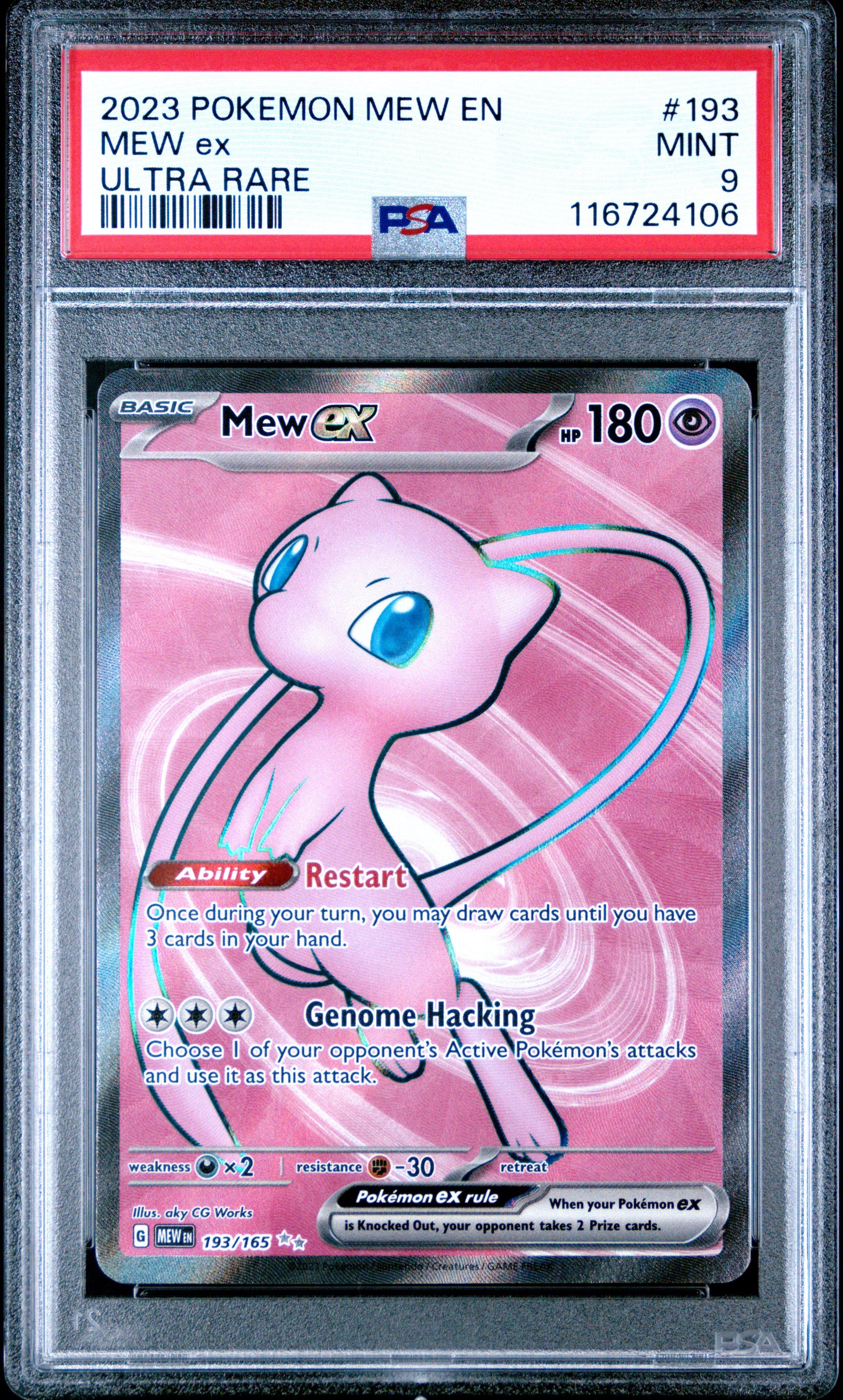 2023 Pokemon Mew En-151 193 Mew Ex Ultra Rare PSA 9 | GameStop