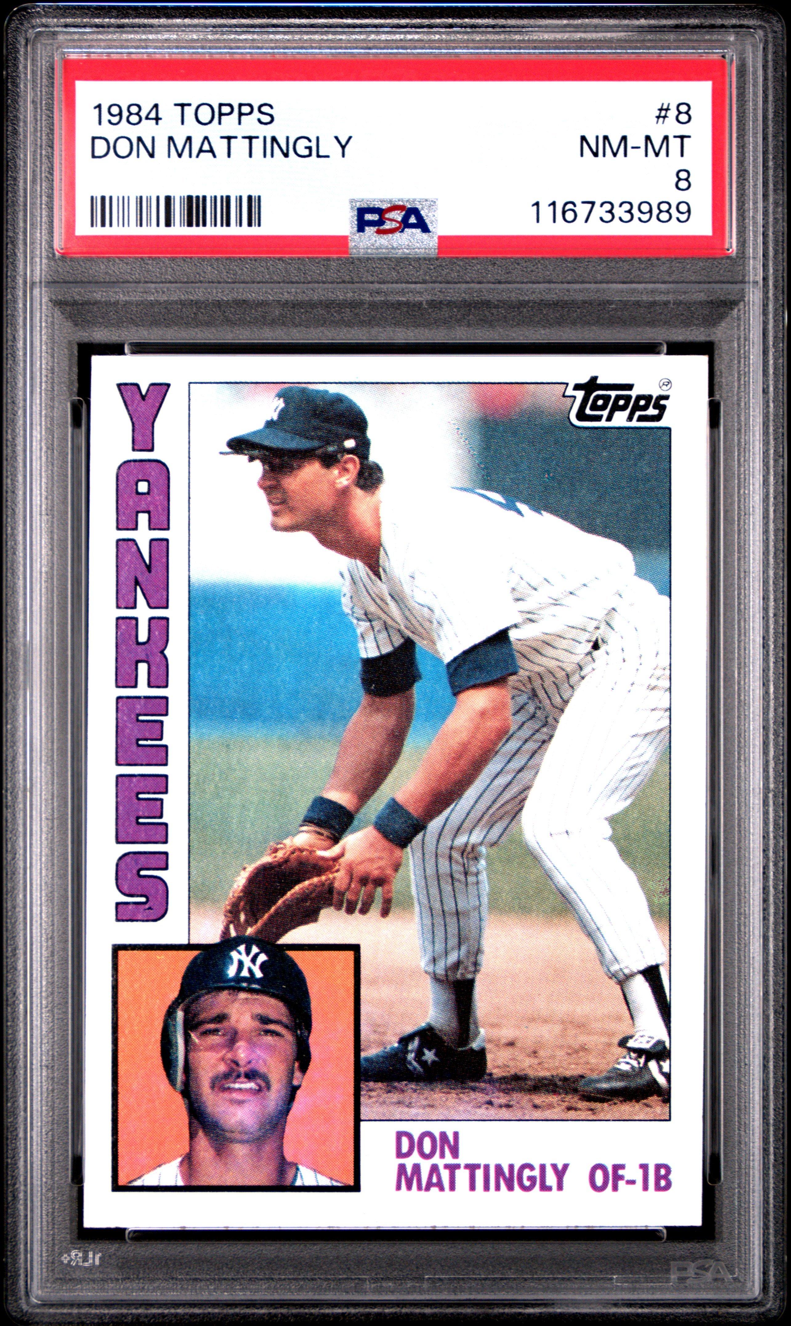 1984 Topps 8 Don Mattingly PSA 8