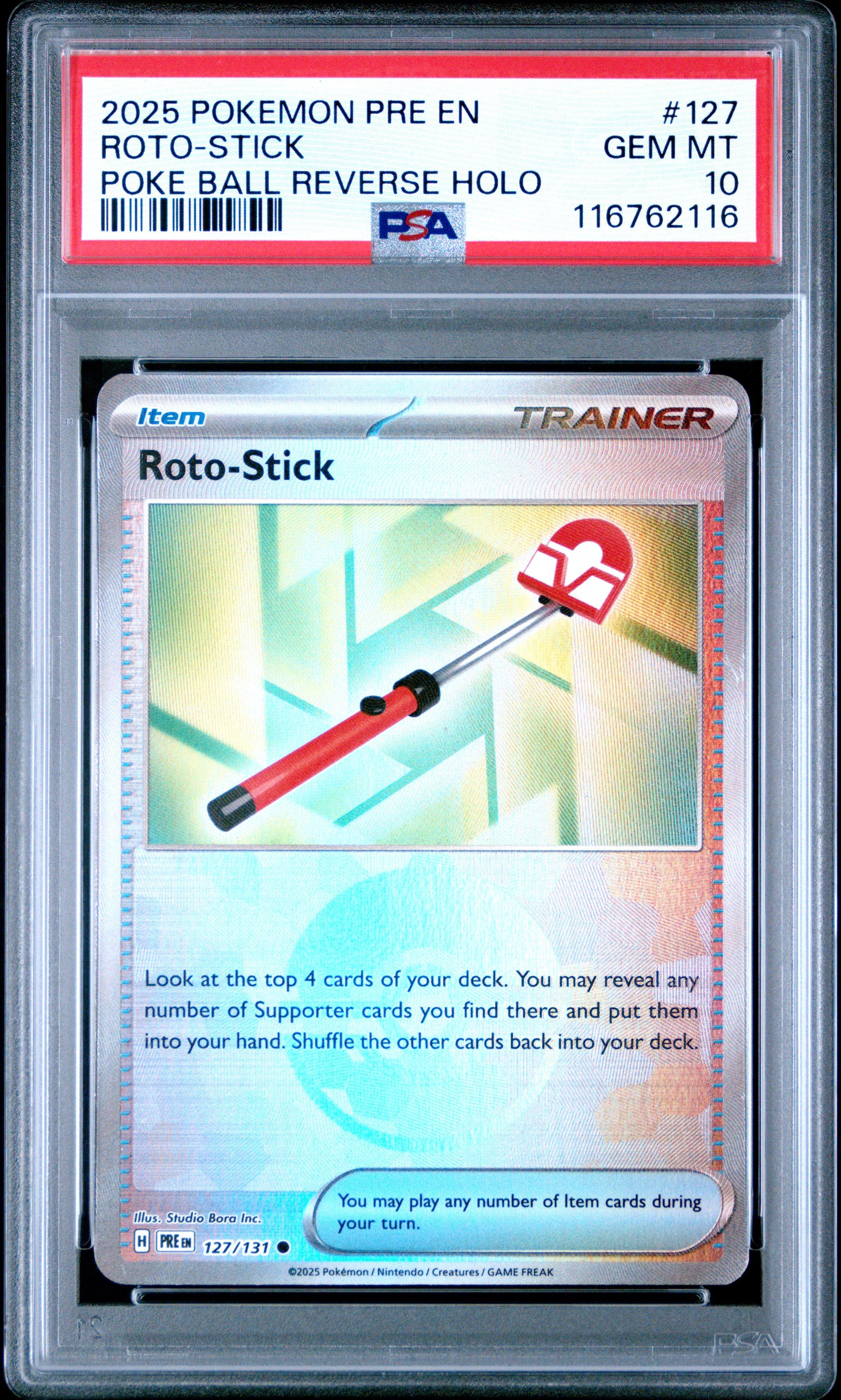 2025 Pokemon Pre En-prismatic Evolutions 127 Roto-stick Poke Ball