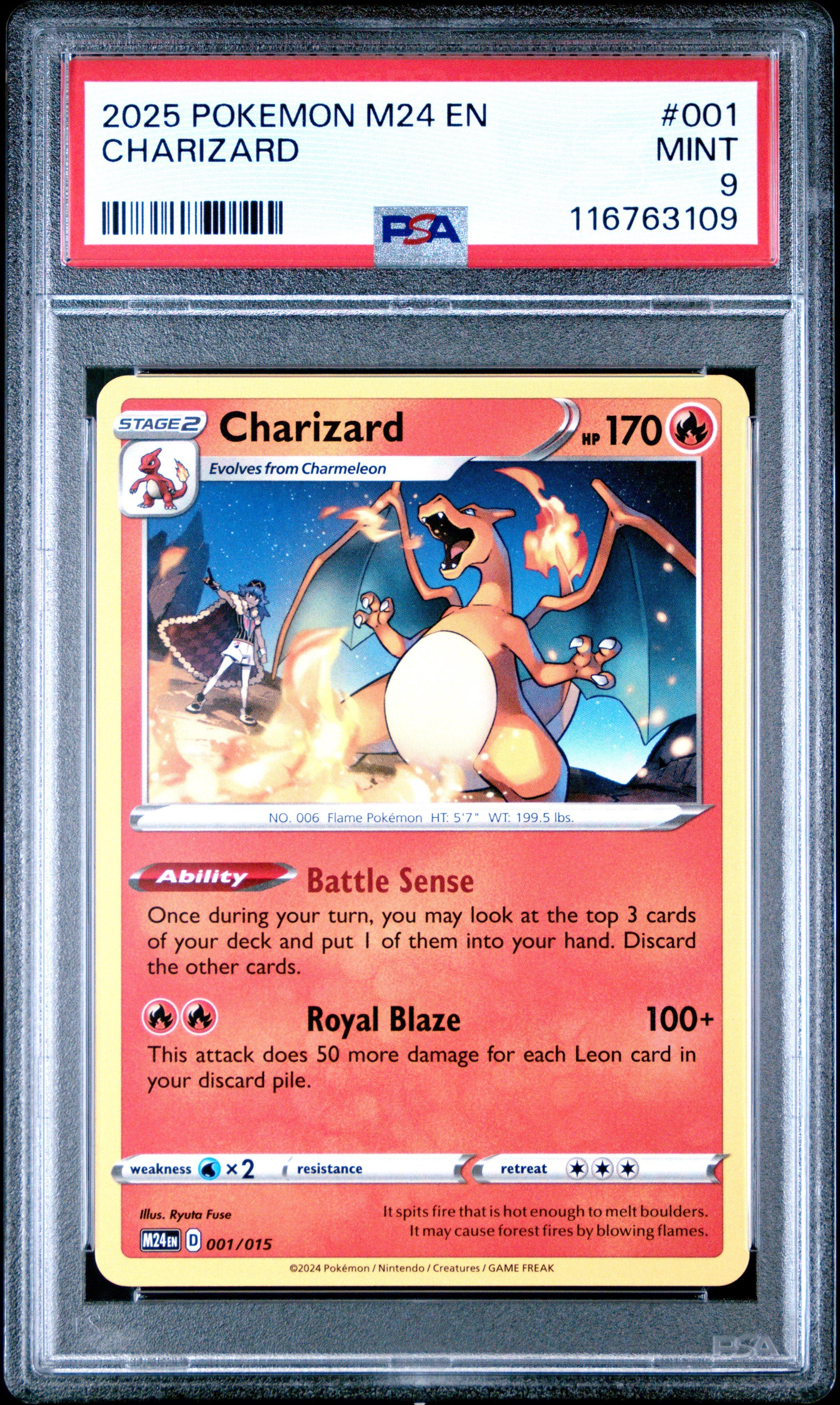 2025 Pokemon M24 En-mcdonald's Collection 001 Charizard PSA 9