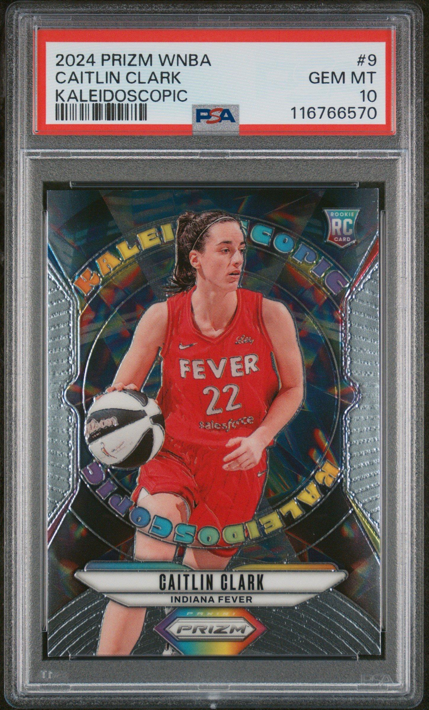 2024 Panini Prizm Wnba Kaleidoscopic 9 Caitlin Clark PSA 10