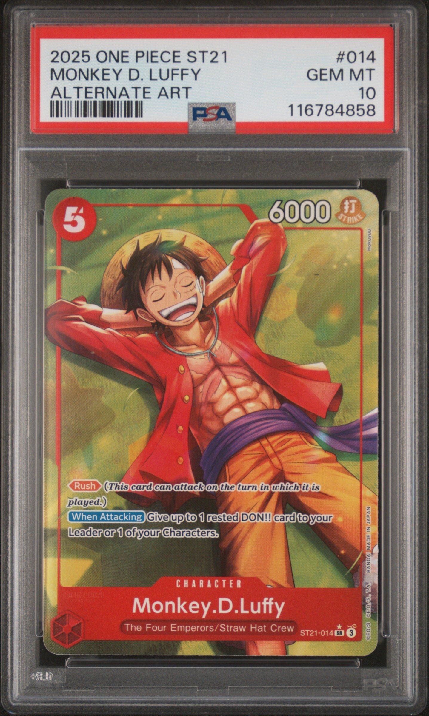 2025 One Piece Starter Deck St21-ex Gear 5 014 Monkey D. Luffy