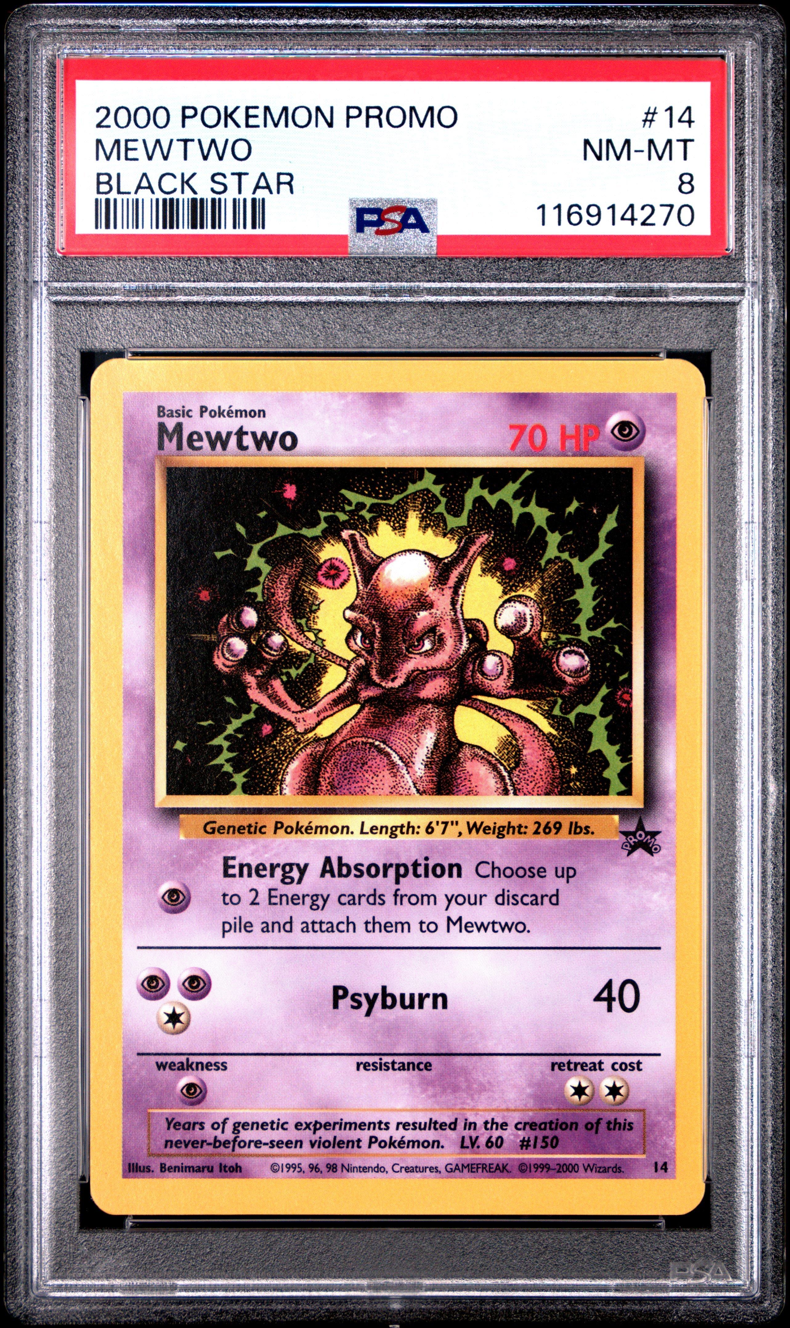 2000 Pokemon Promo Black Star 14 Mewtwo PSA 8 Graded Card | GameStop