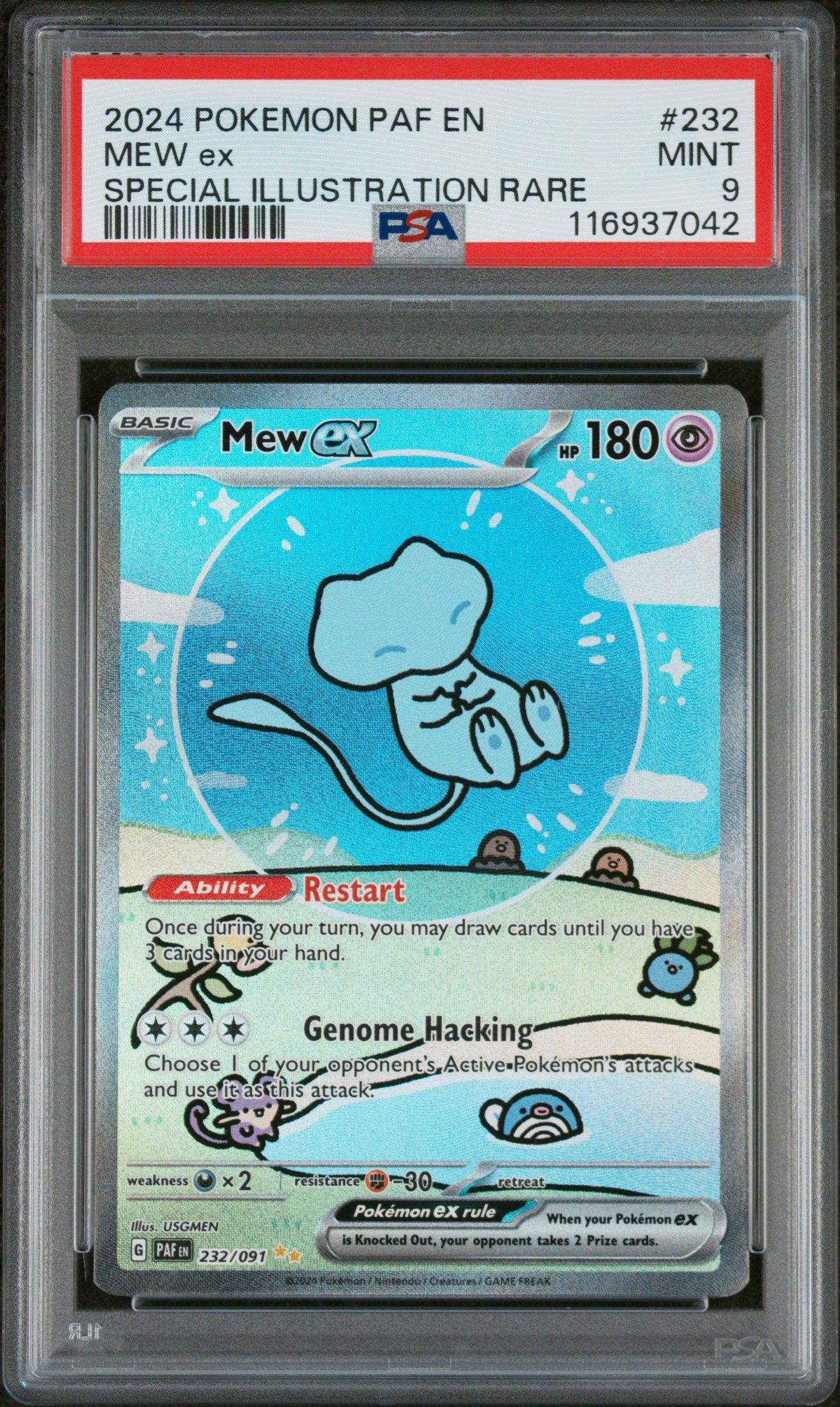 2024 Pokemon Paf En-paldean Fates 232 Mew Ex Special Illustration