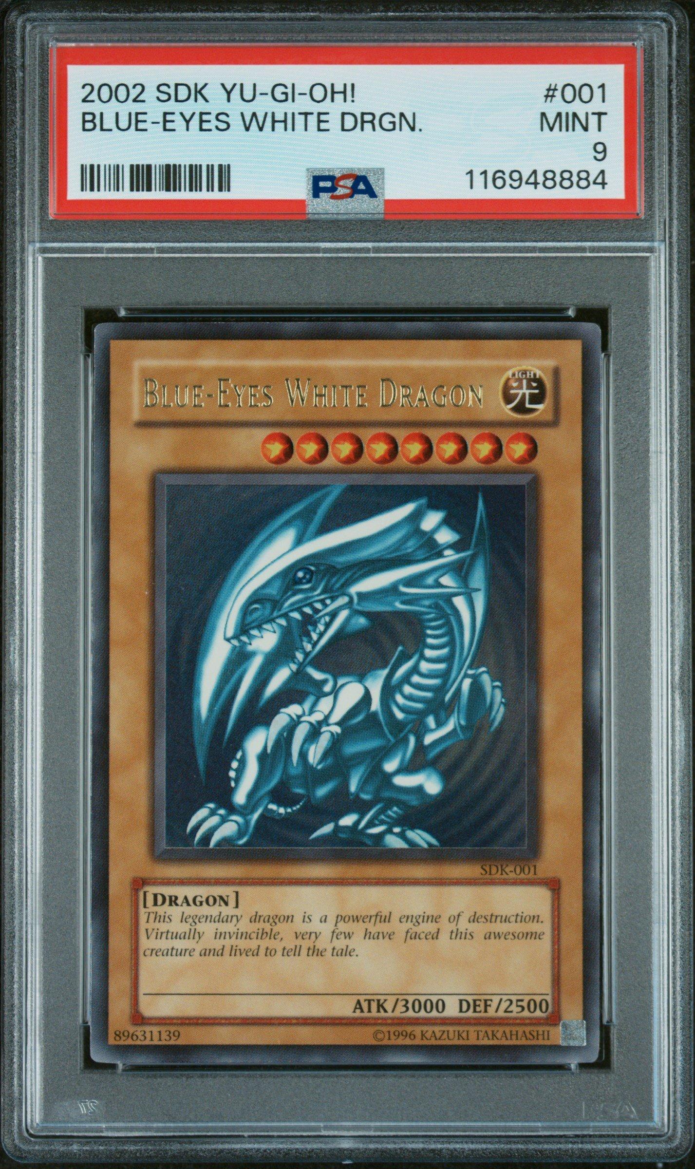 2002 Yu-gi-oh! Starter Deck: Kaiba 001 Blue-eyes White Dragon PSA