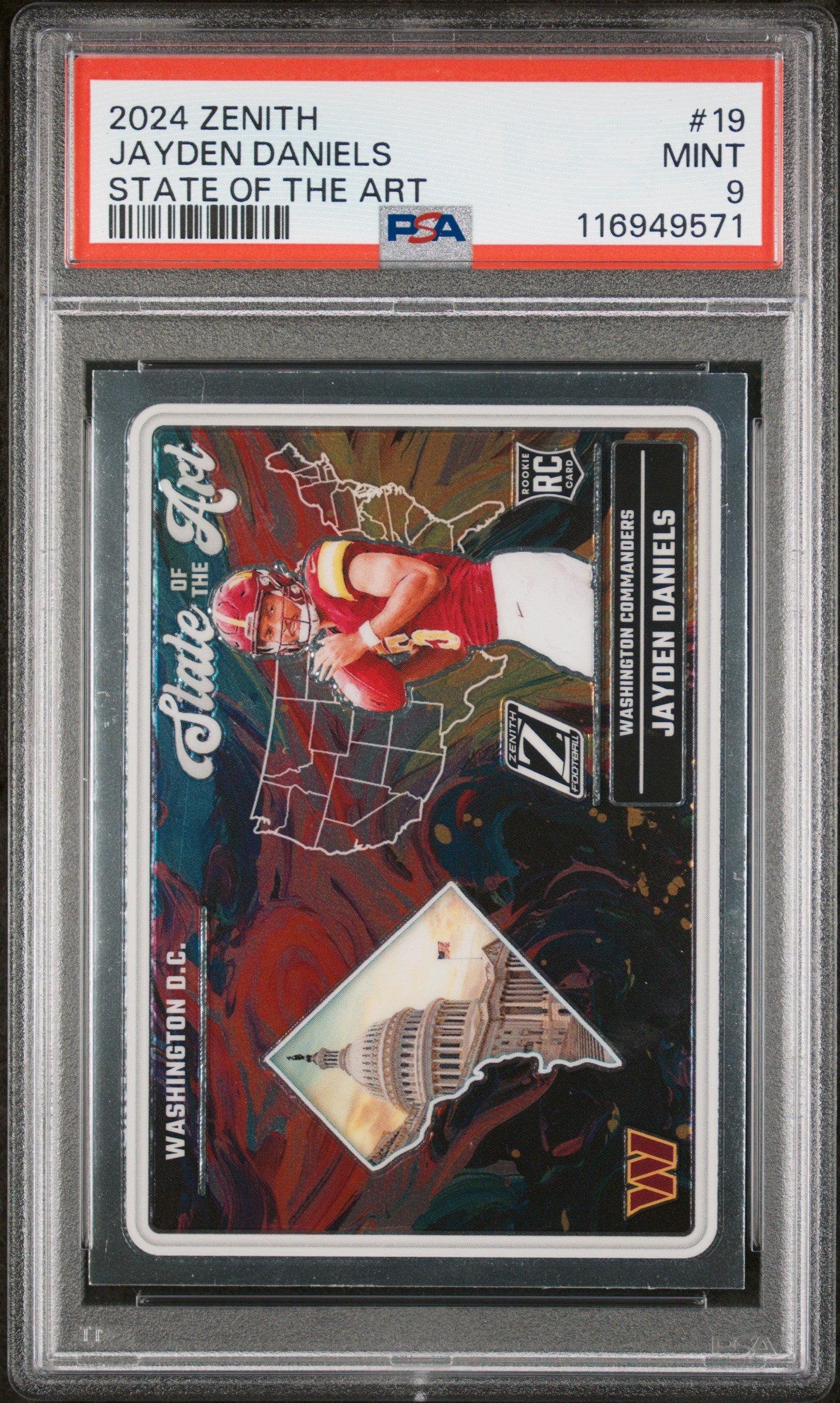2024 Panini Zenith State Of The Art 19 Jayden Daniels PSA 9