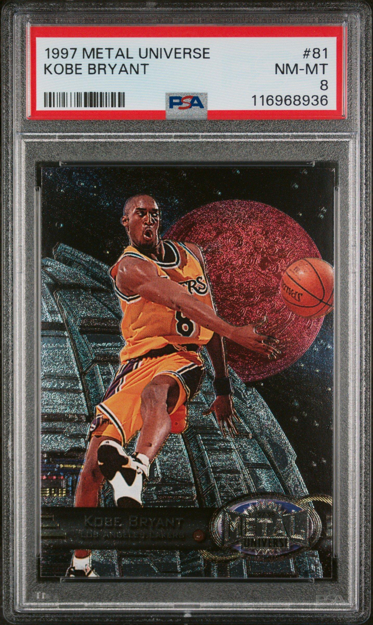 1997 Metal Universe 81 Kobe Bryant PSA 8 Graded Card | GameStop