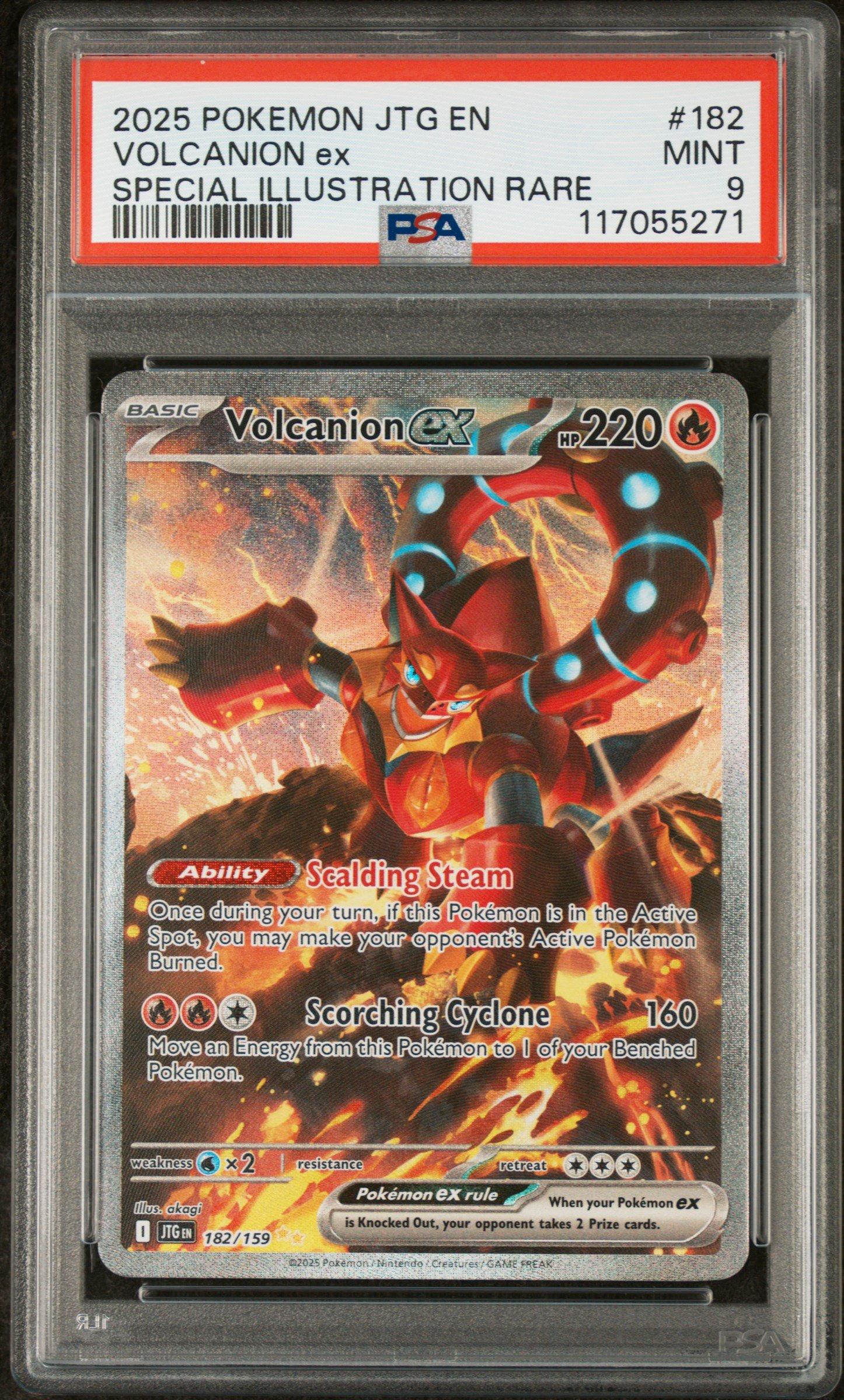 2025 Pokemon Jtg En-journey Together 182 Volcanion Ex Special