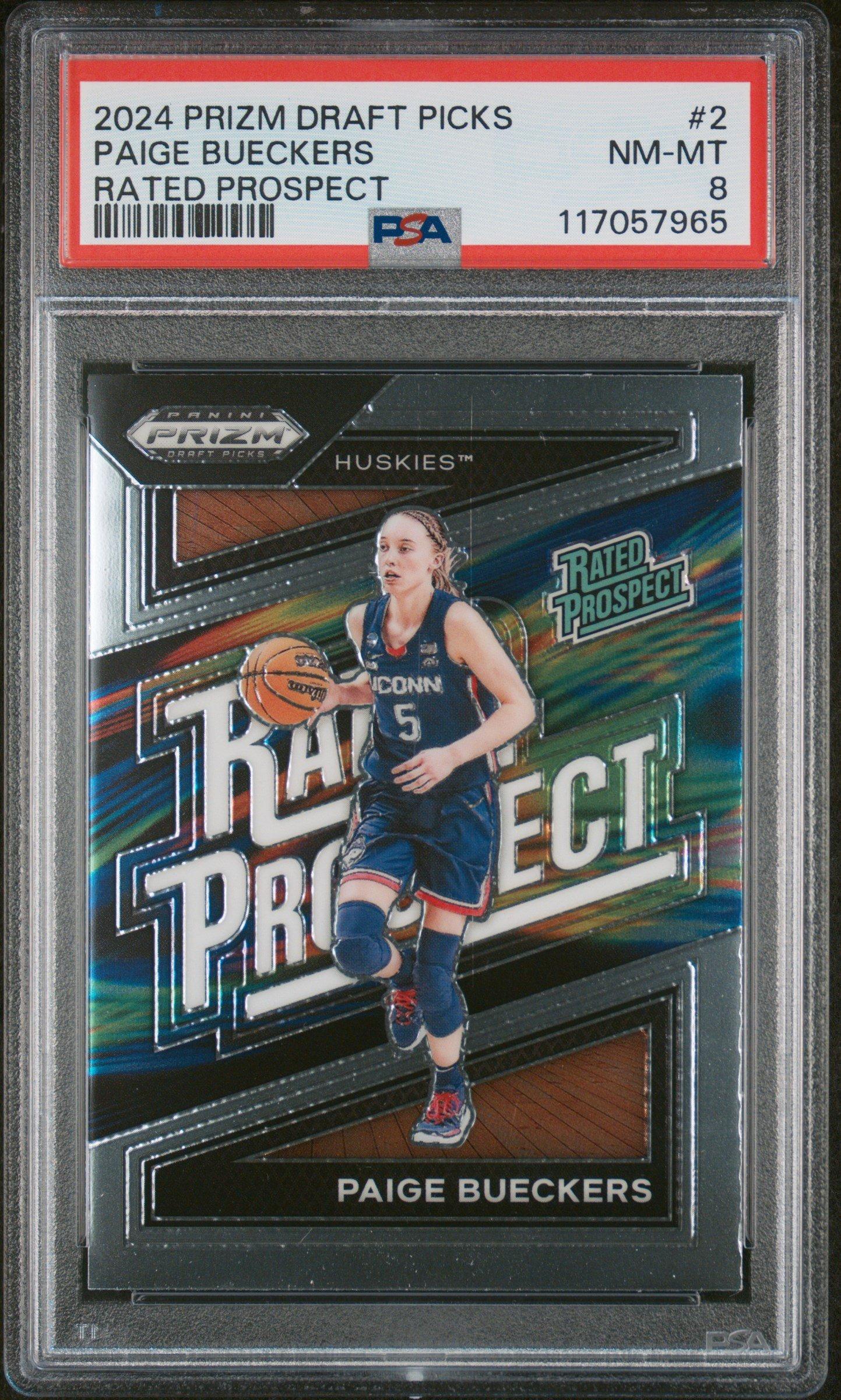 2024 Panini Prizm Draft Picks Rated Prospect 2 Paige Bueckers PSA