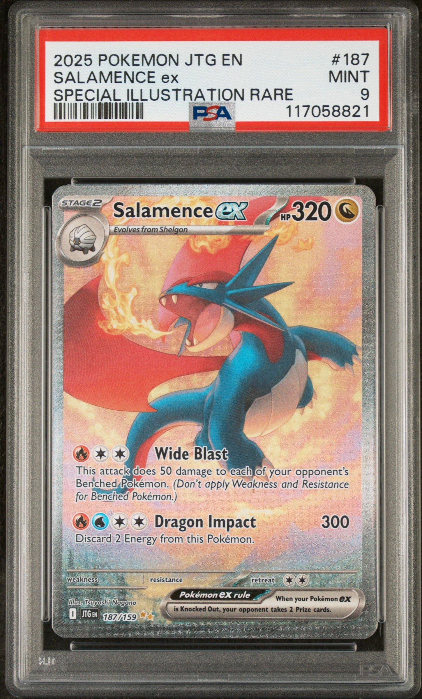 2025 Pokemon Jtg En-journey Together 187 Salamence Ex Special