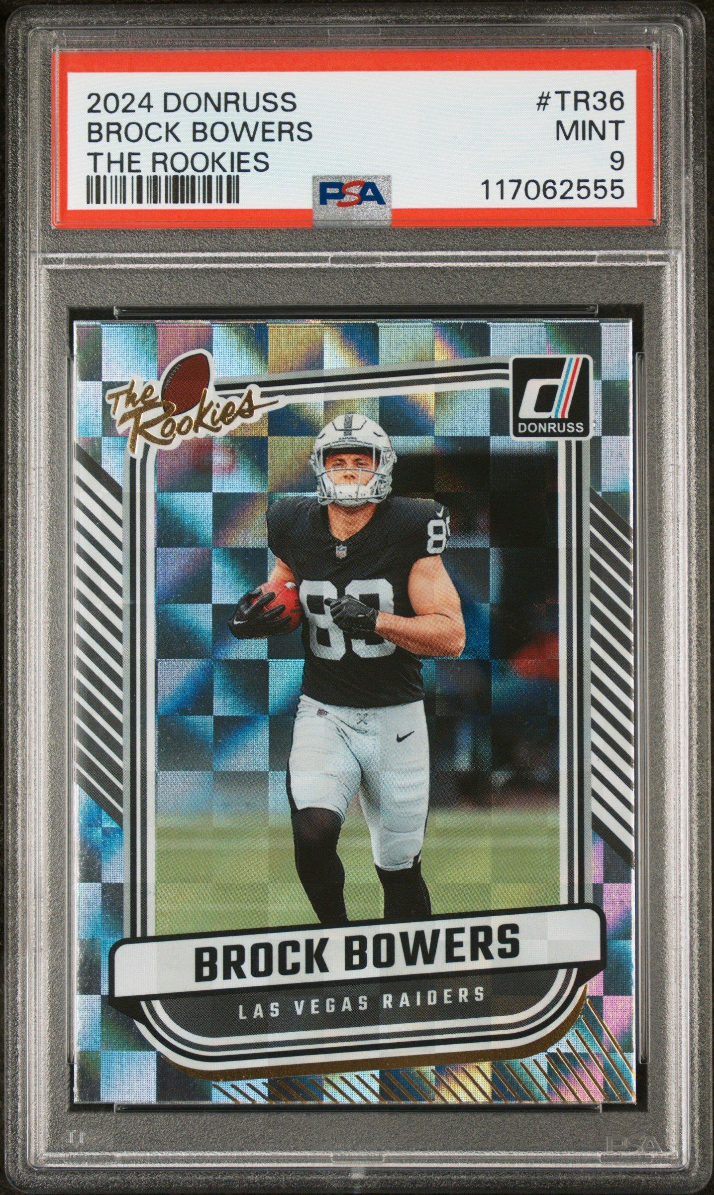 2024 Panini Donruss The Rookies Tr36 Brock Bowers PSA 9