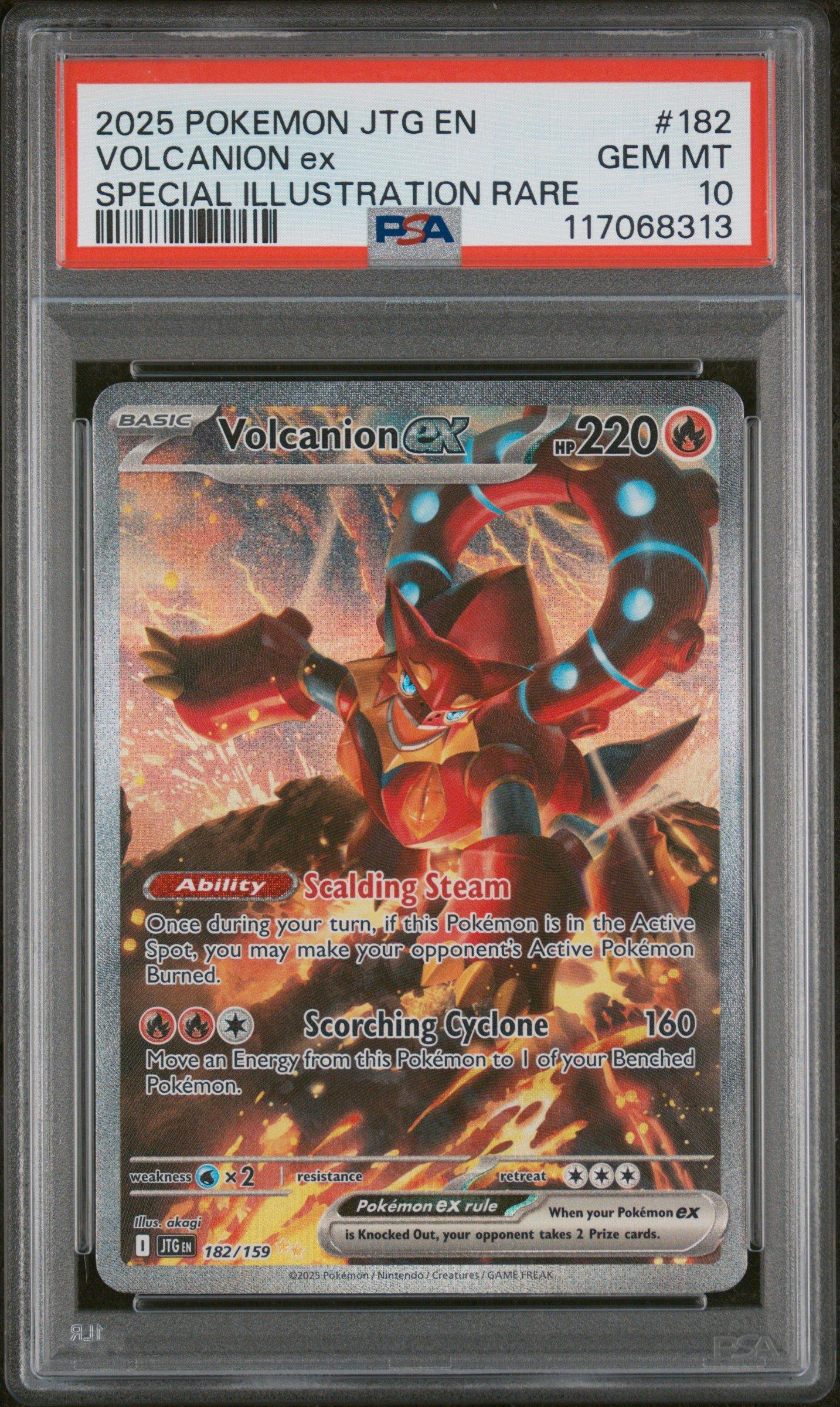 2025 Pokemon Jtg En-journey Together 182 Volcanion Ex Special