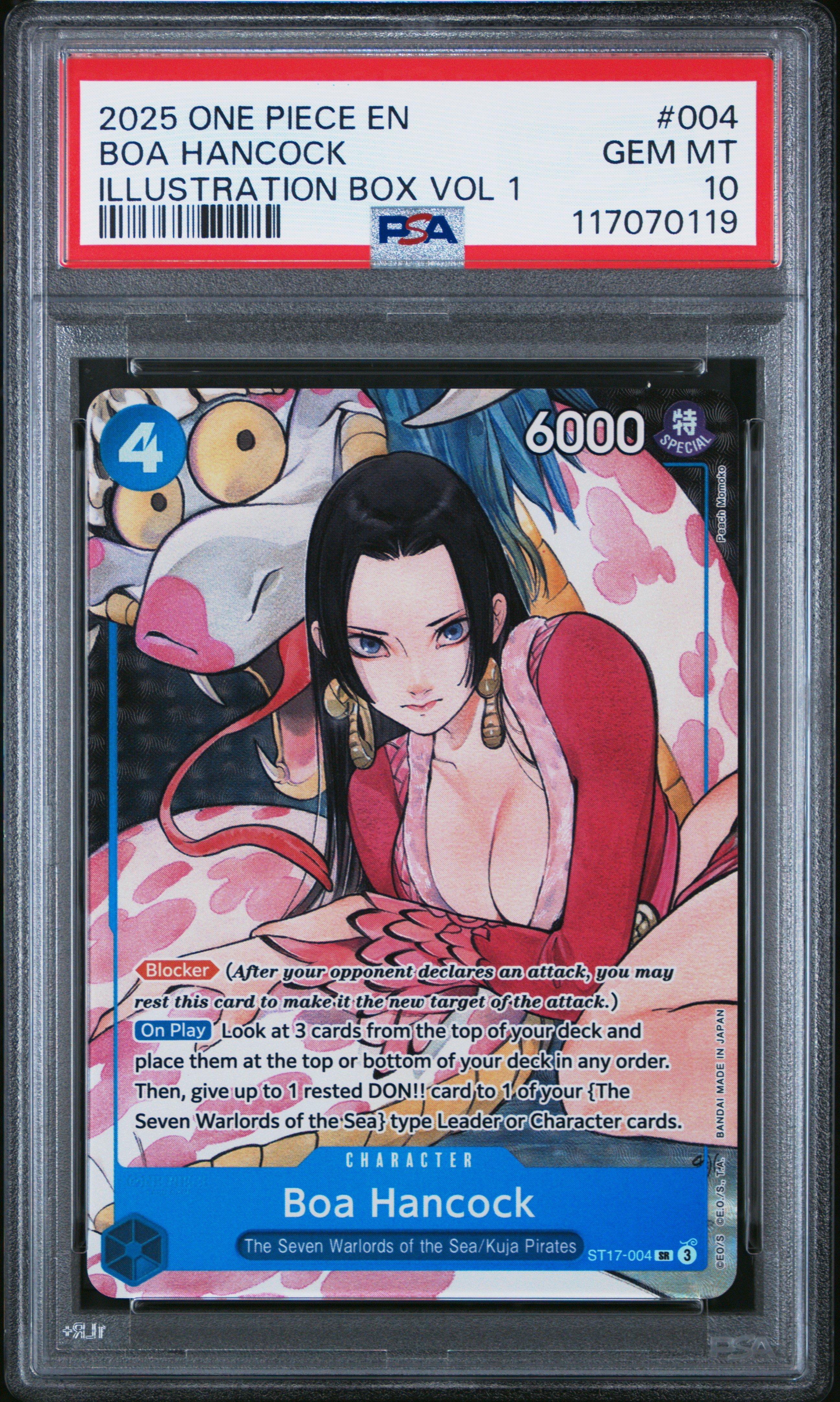 2025 One Piece Promos 004 Boa Hancock Illustration Box Vol 1 PSA