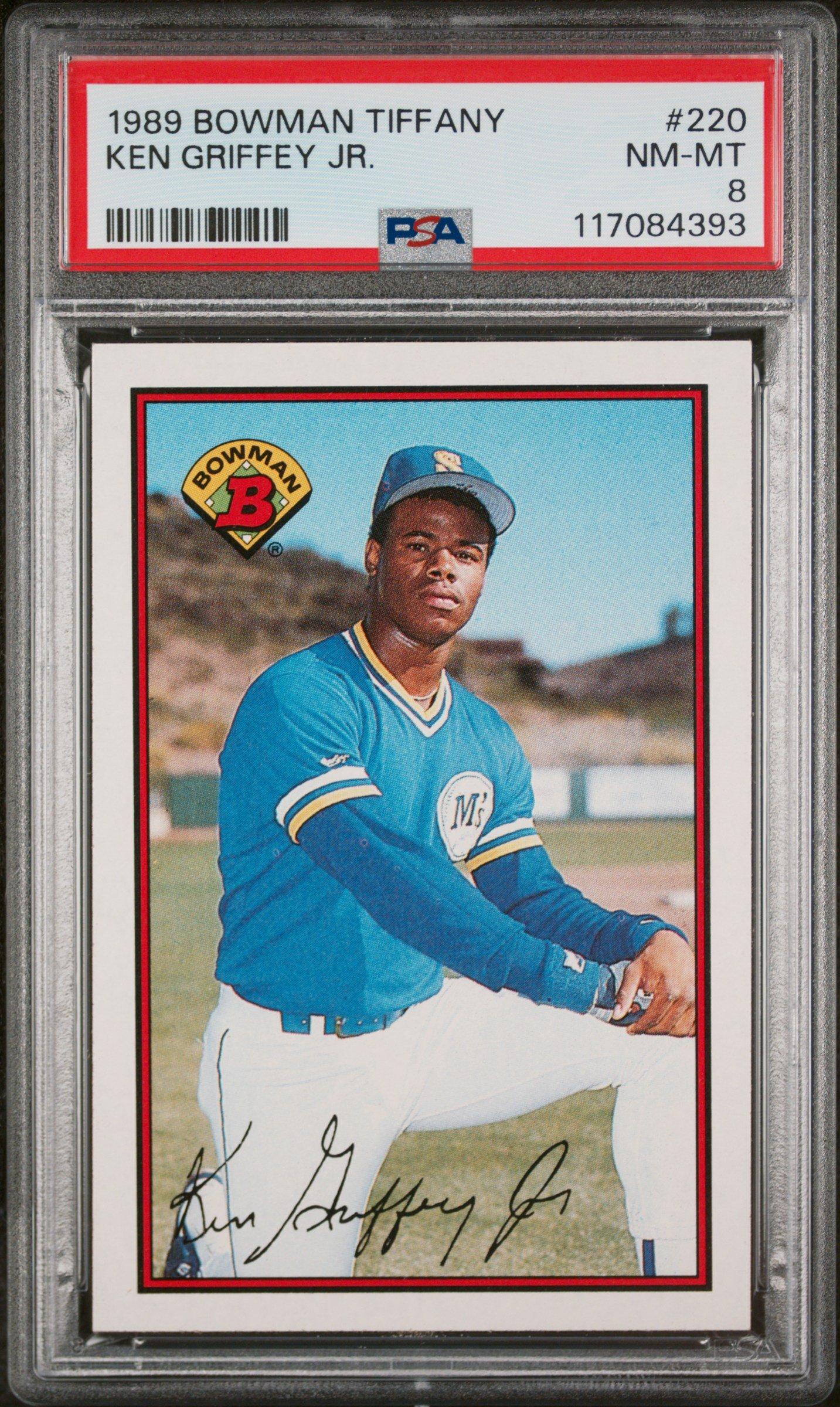 1989 Bowman Tiffany 220 Ken Griffey Jr. PSA 8