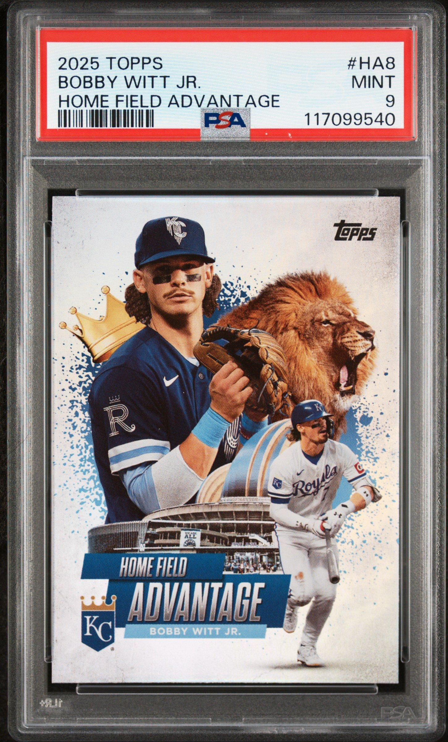 ゲームセンター・ゲームカード BOBBY WITT JR. 2025 Topps Home Field Advantage Ha8 Bobby Witt Jr. PSA 9 Graded