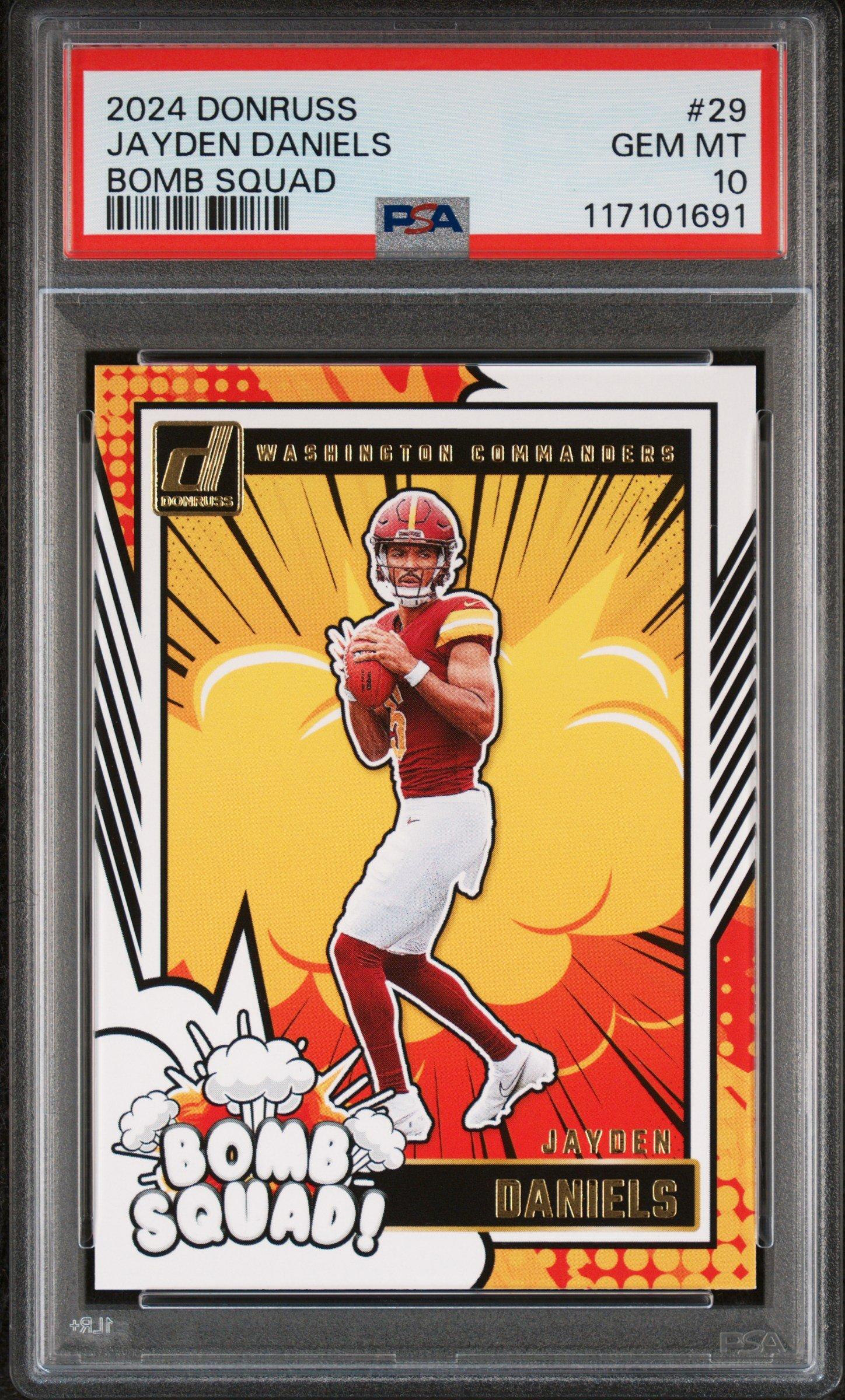 2024 Panini Donruss Bomb Squad 29 Jayden Daniels PSA 10