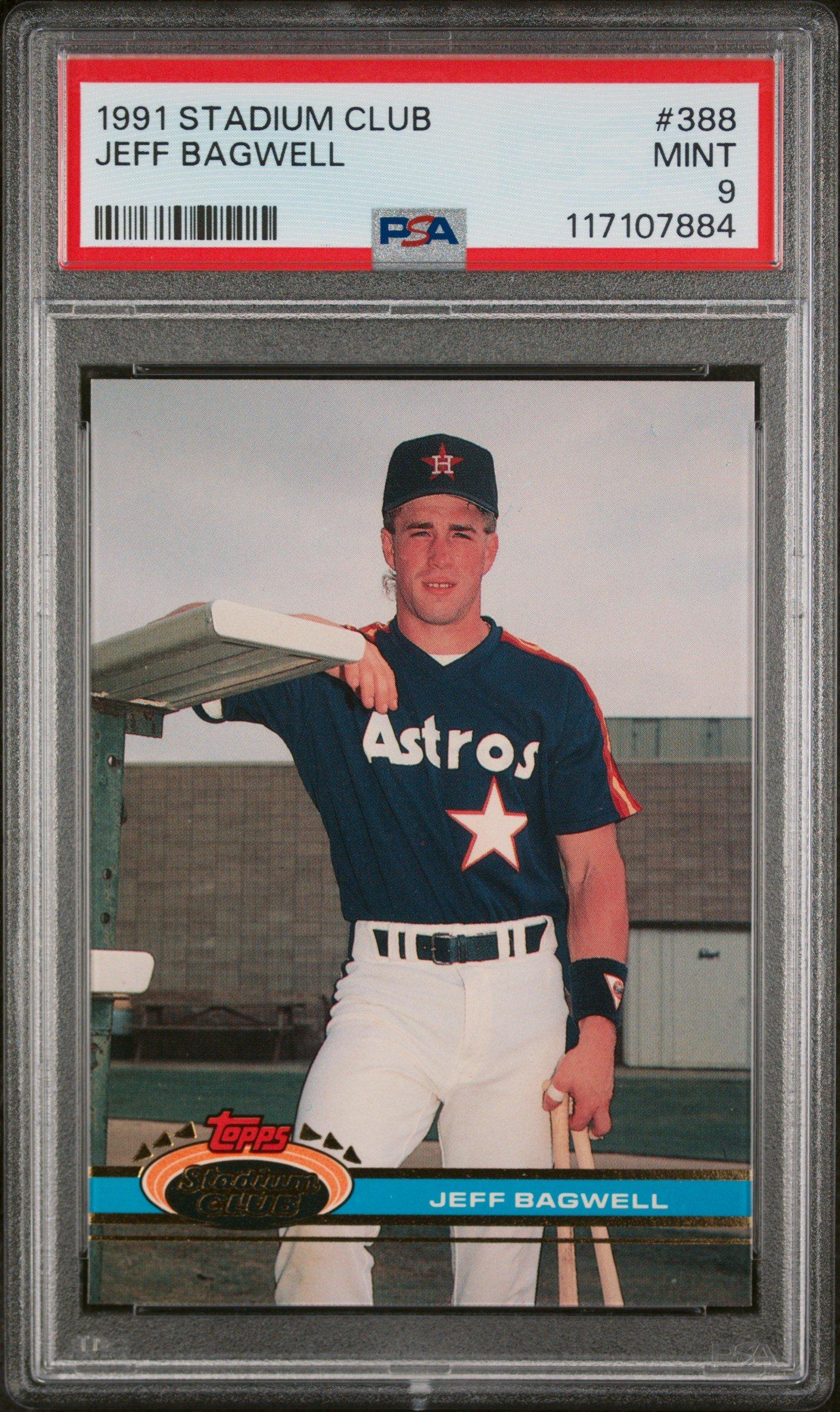 1991 Stadium Club 388 Jeff Bagwell PSA 9