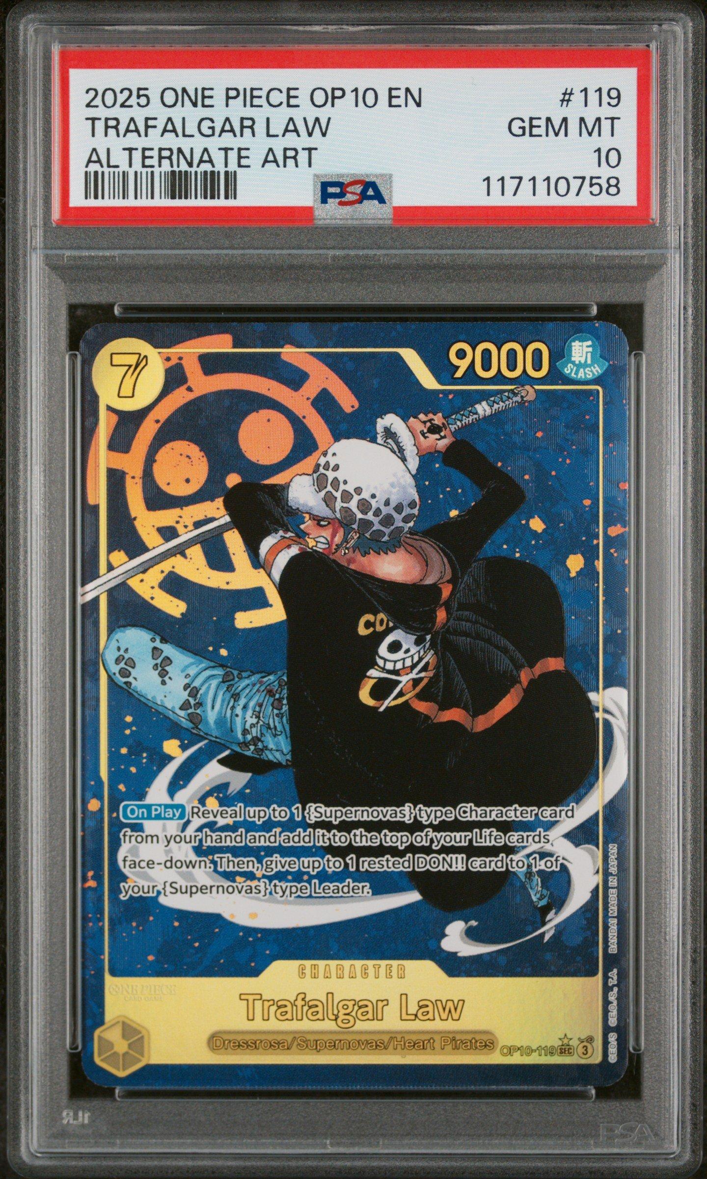 2025 One Piece Op10-royal Blood 119 Trafalgar Law Alternate Art