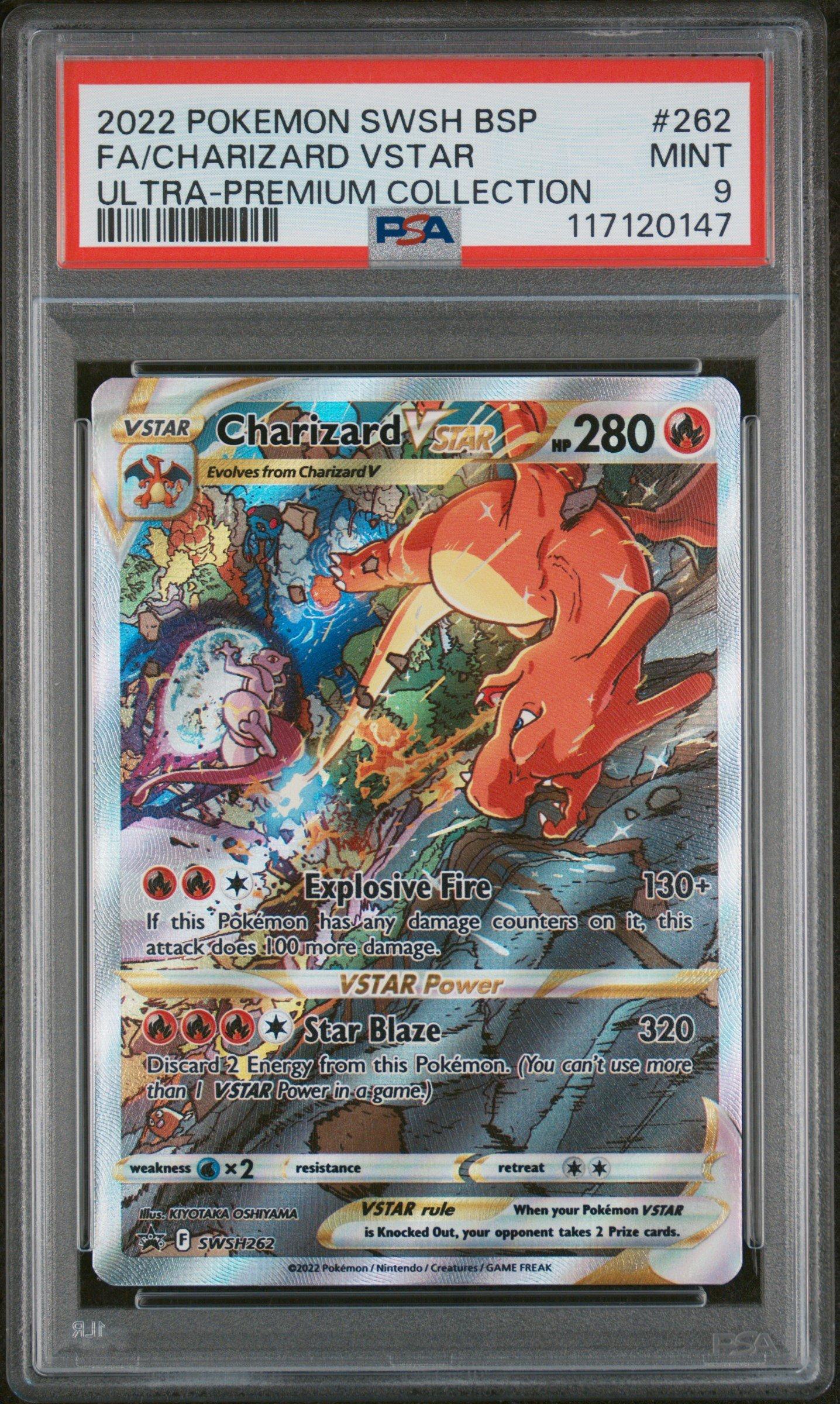 2022 Pokemon Swsh Black Star Promo 262 Full Art/charizard Vstar Sword &  Shield Ultra-premium Collection-charizard PSA 9 Graded Card | GameStop