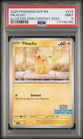2025 Pokemon Svp En-sv Black Star Promo 214 Pikachu Illustration