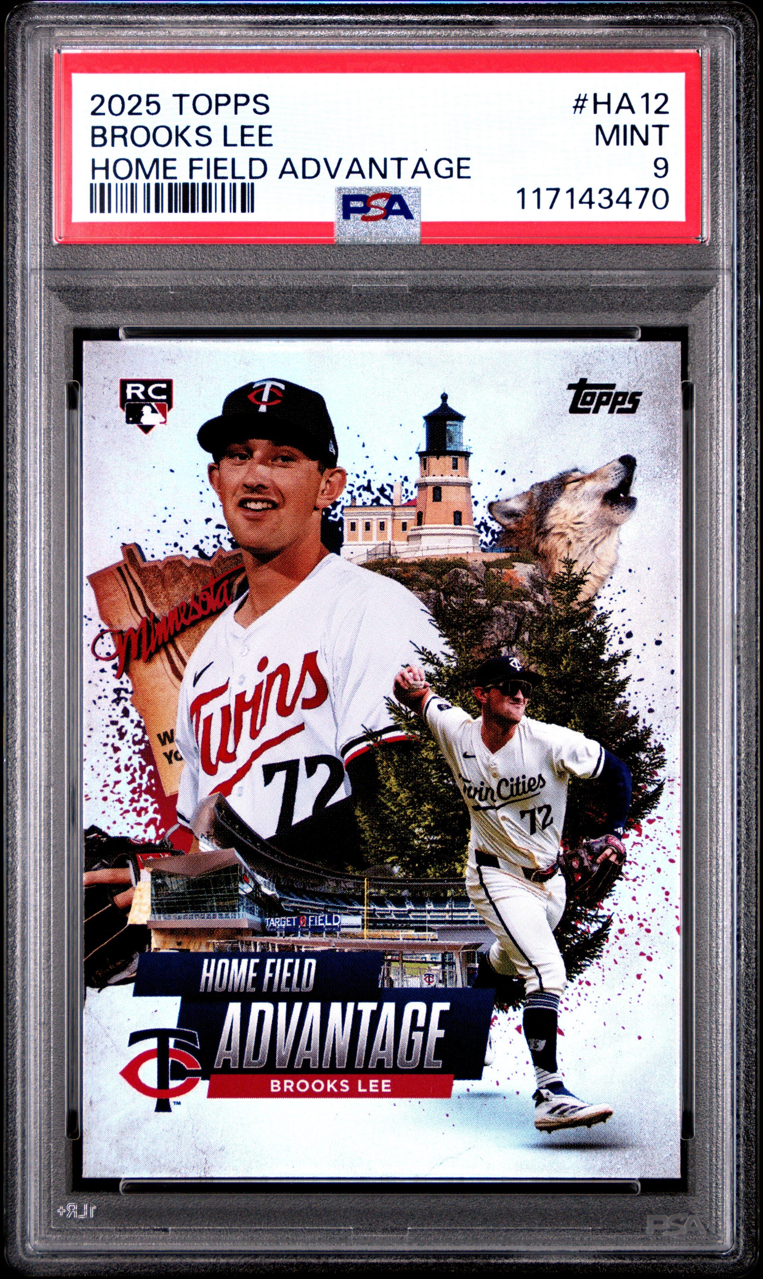 2025 Topps Home Field Advantage Ha12 Brooks Lee PSA 9 | GameStop