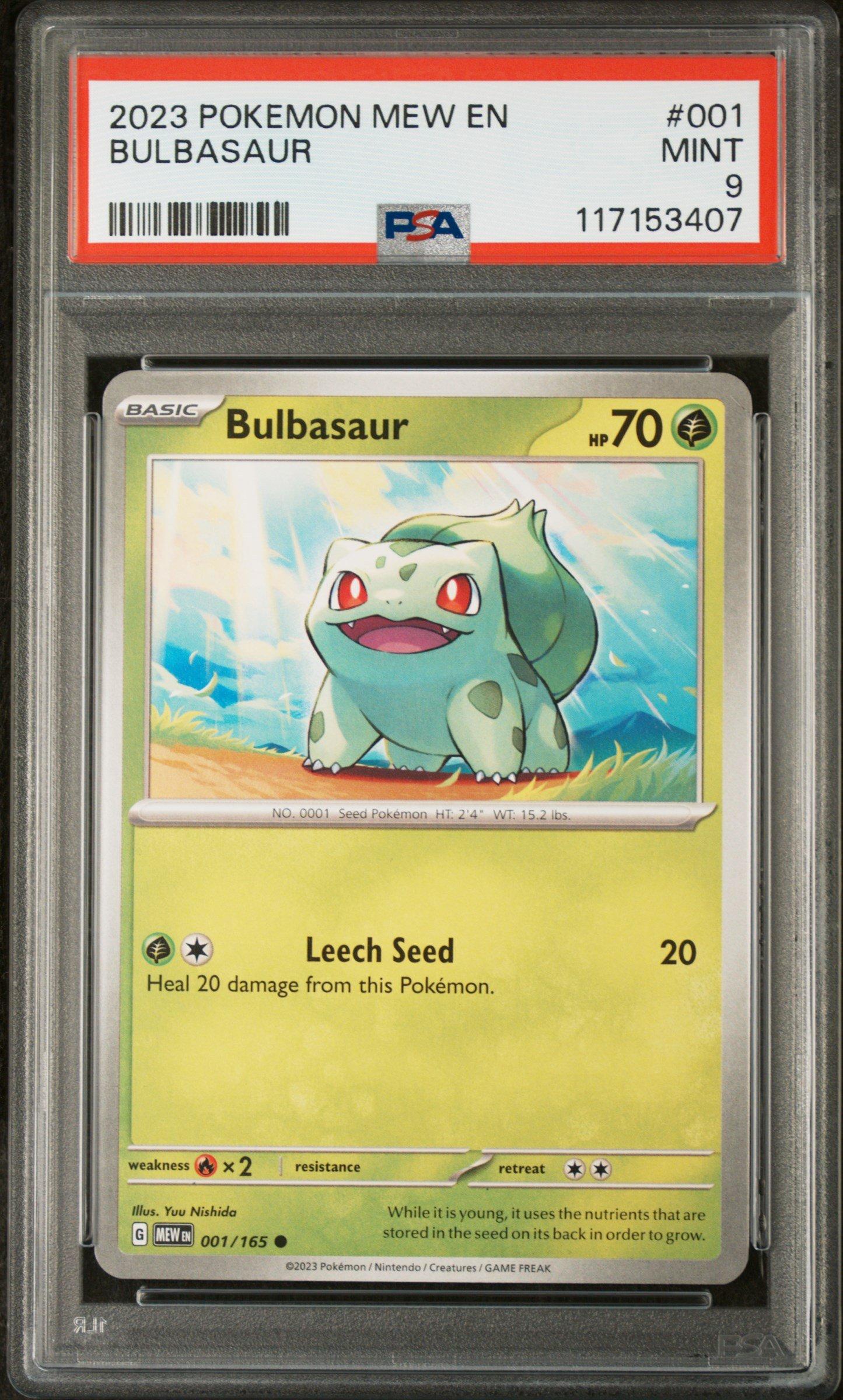 2023 Pokemon Mew En-151 Bulbasaur PSA