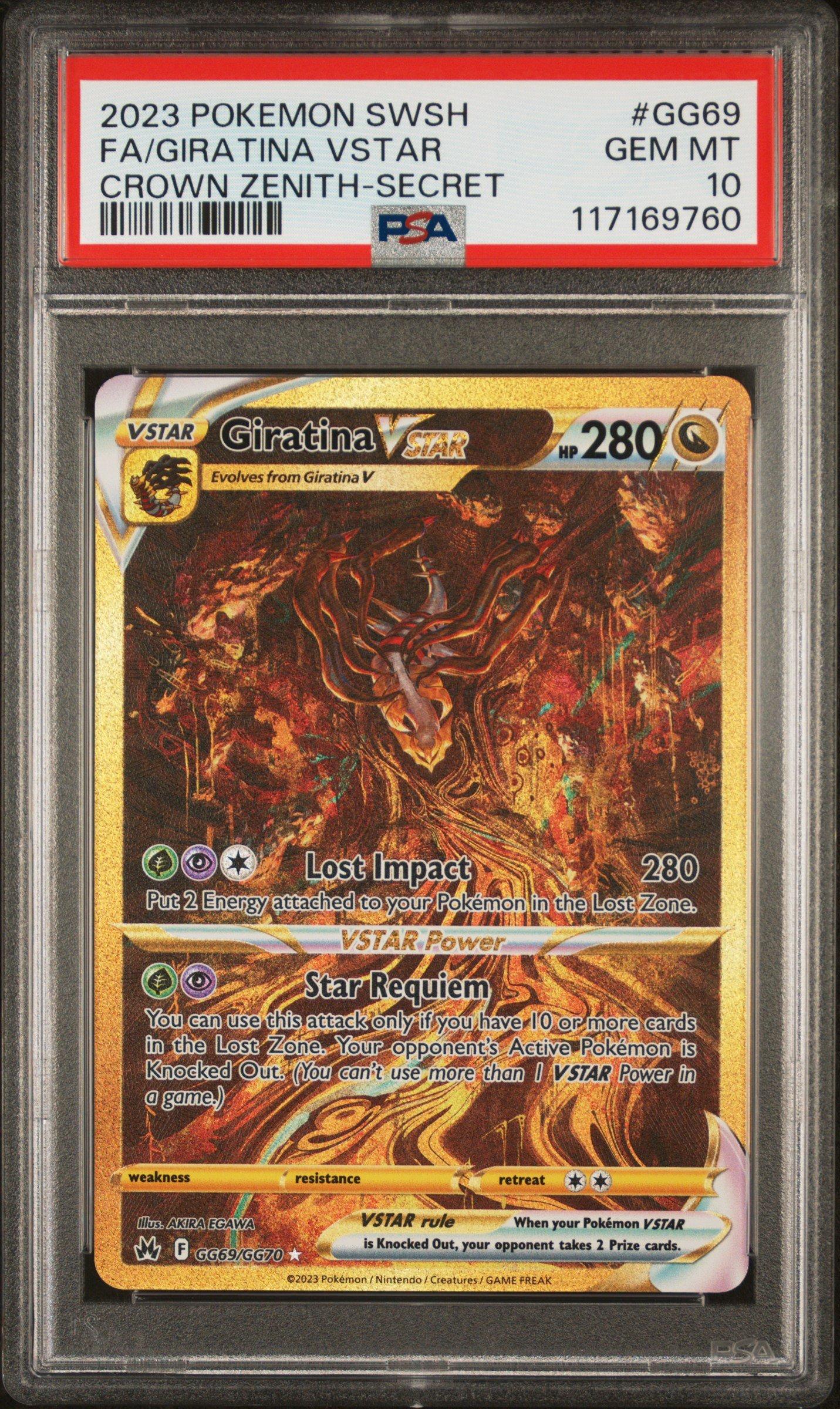 2023 Pokemon Sword And Shield Crown Zenith Gg69 Full Art/giratina