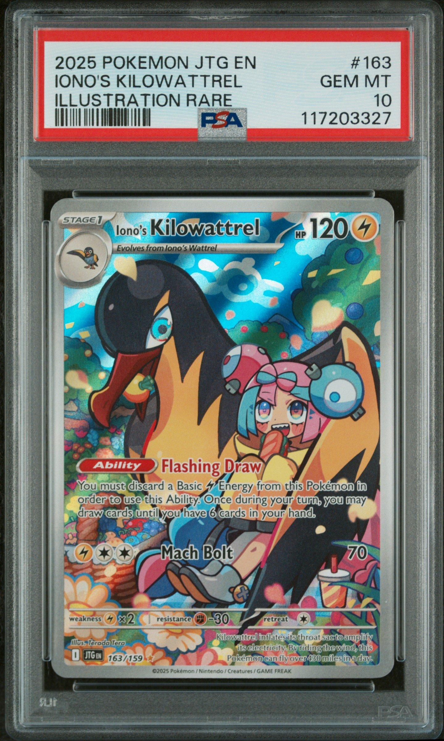 2025 Pokemon Jtg En-journey Together 163 Iono's Kilowattrel