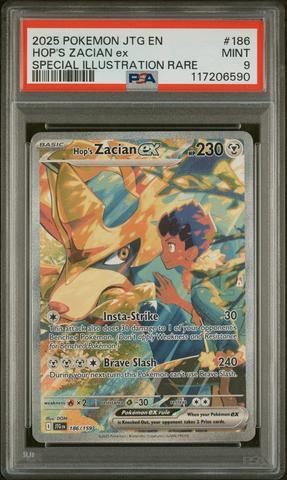 2025 Pokemon Jtg En-journey Together 186 Hop's Zacian Ex Special