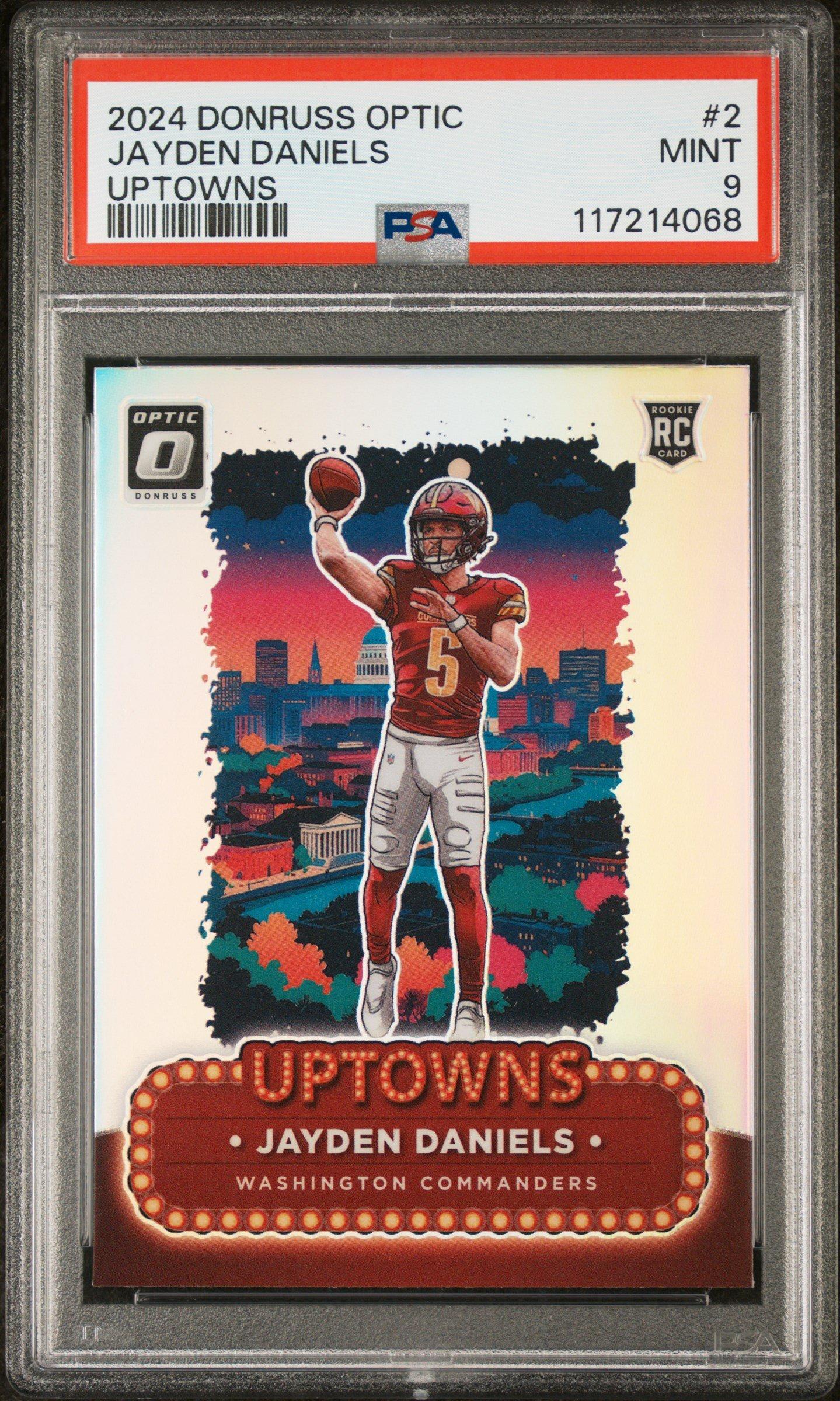 2024 Panini Donruss Optic Uptowns 2 Jayden Daniels PSA