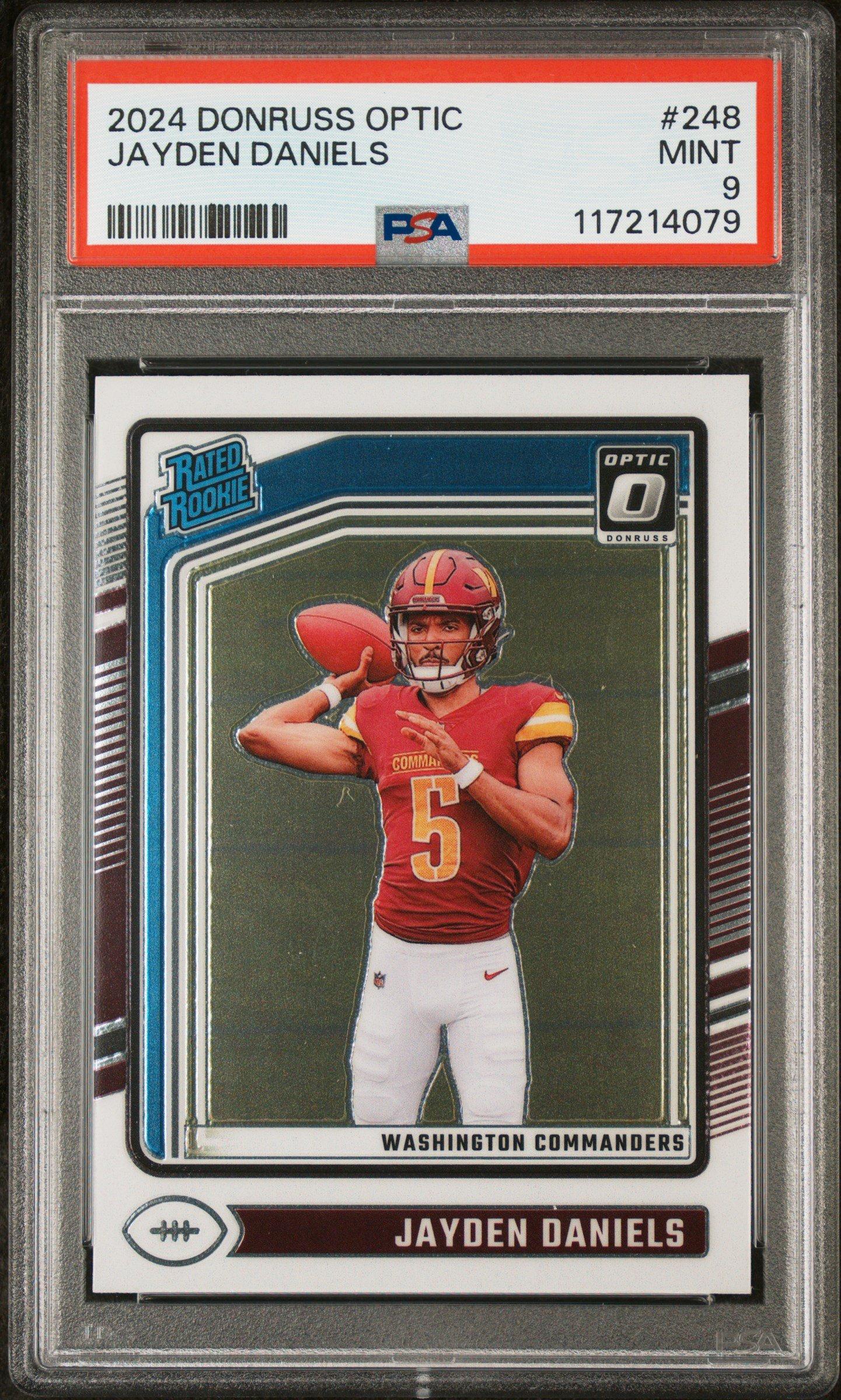 2024 Panini Donruss Optic 248 Jayden Daniels PSA 9