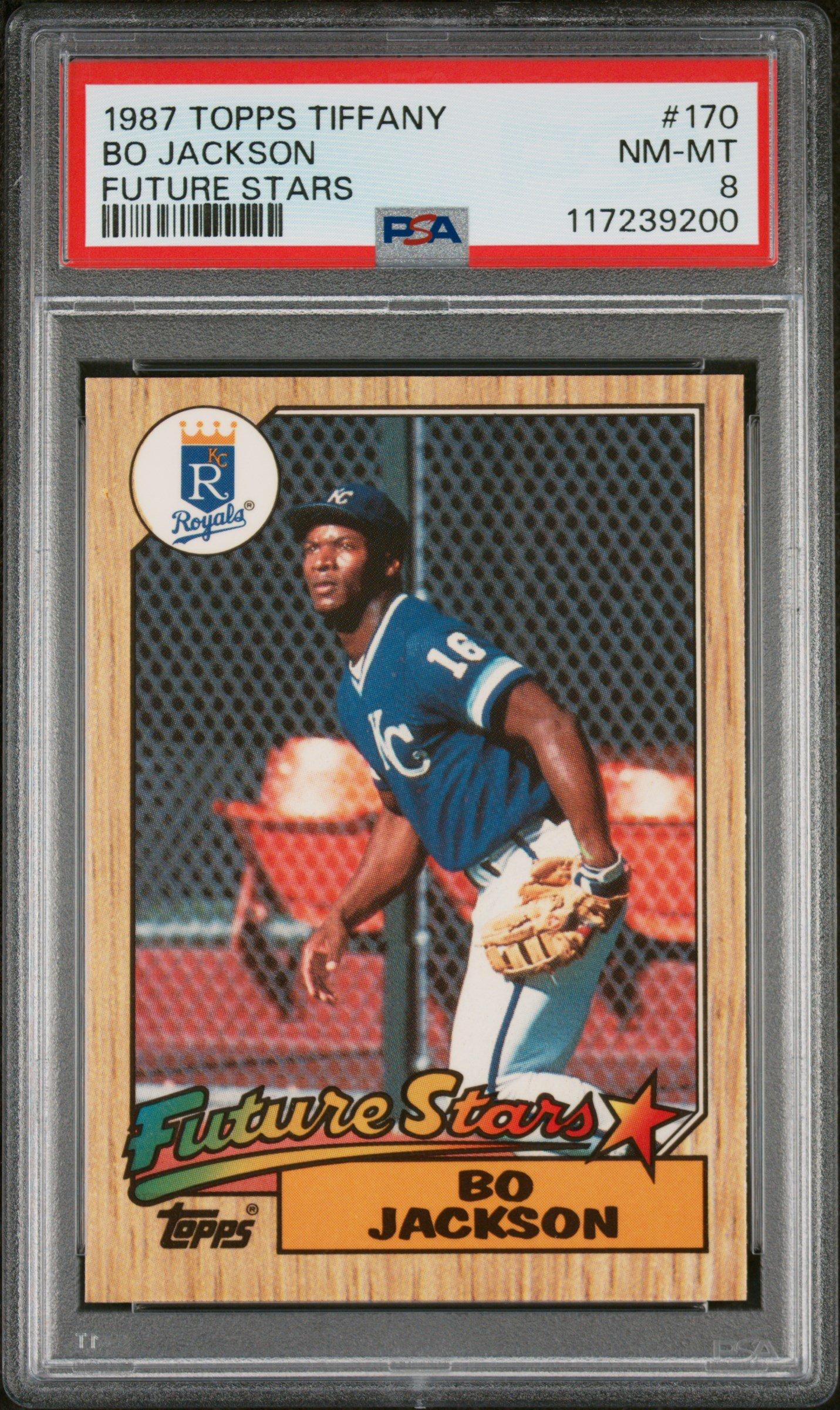 1987 Topps Tiffany 170 Bo Jackson Future Stars PSA 8