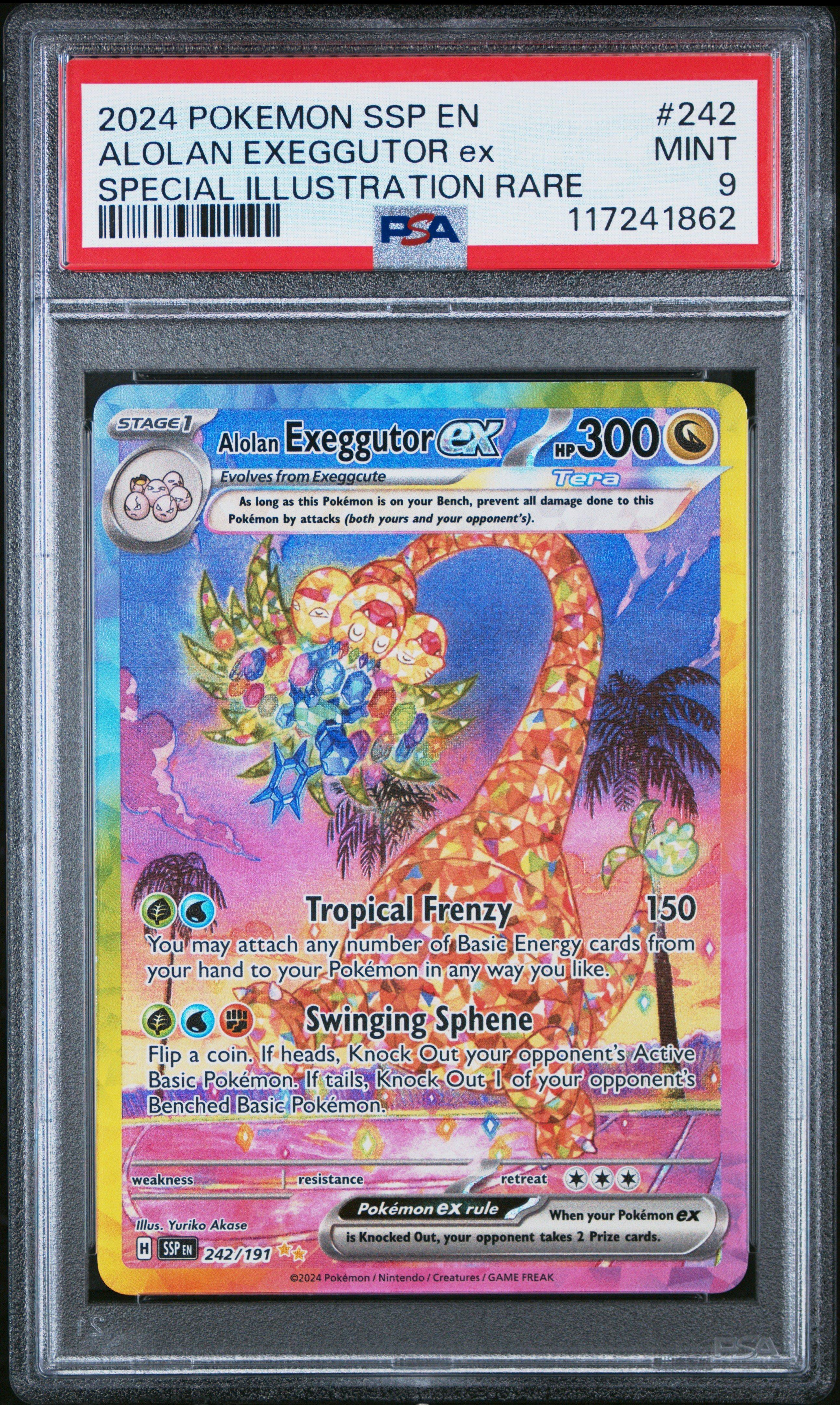 2024 Pokemon Ssp En-surging Sparks 242 Alolan Exeggutor Ex Special
