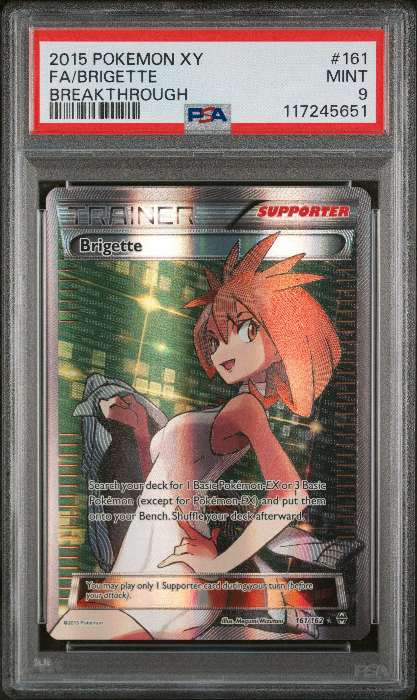 2015 Pokemon Xy Breakthrough 161 Full Art/brigette PSA 9 | GameStop