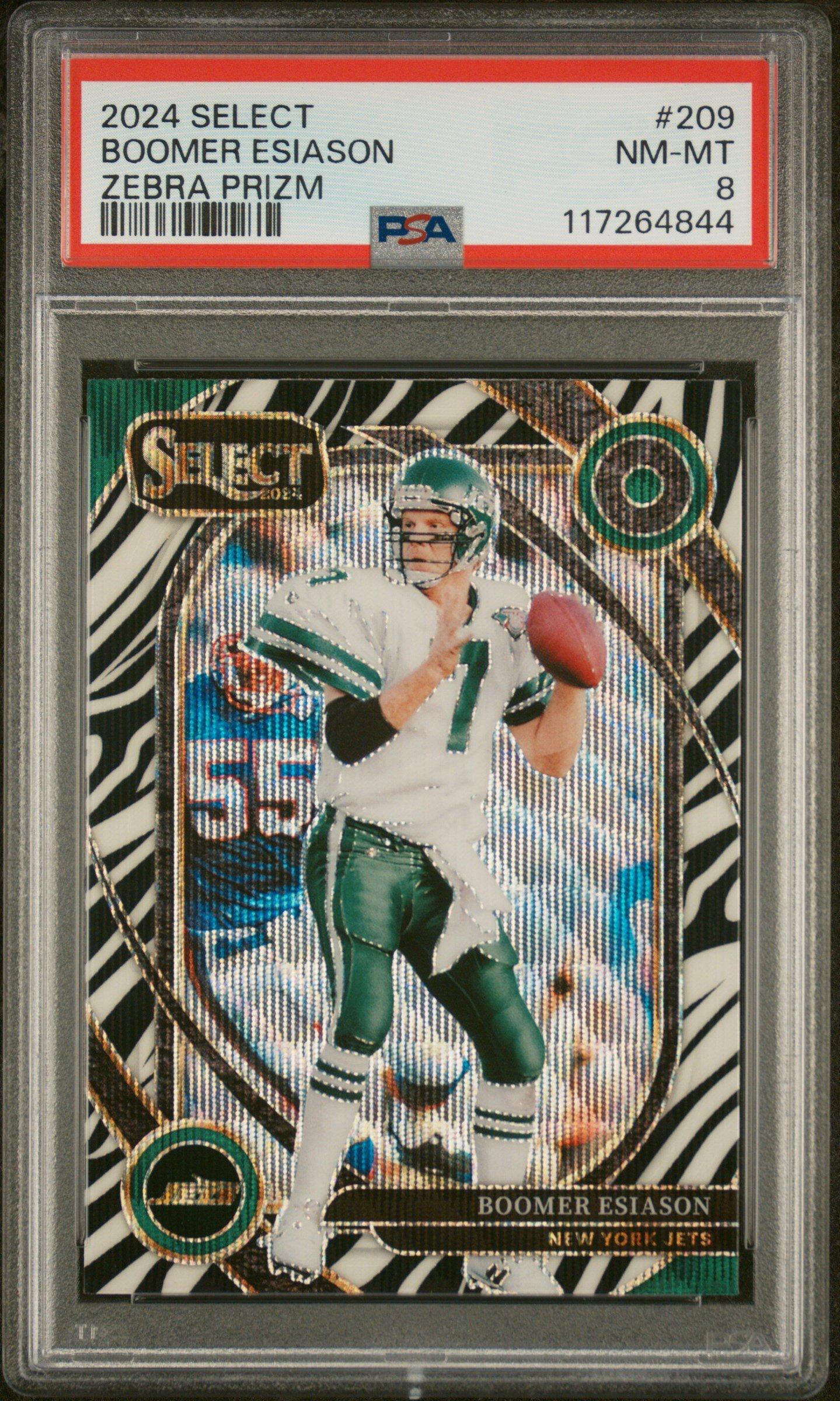 2024 Panini Select 209 Boomer Esiason Zebra Prizm PSA 8 | GameStop