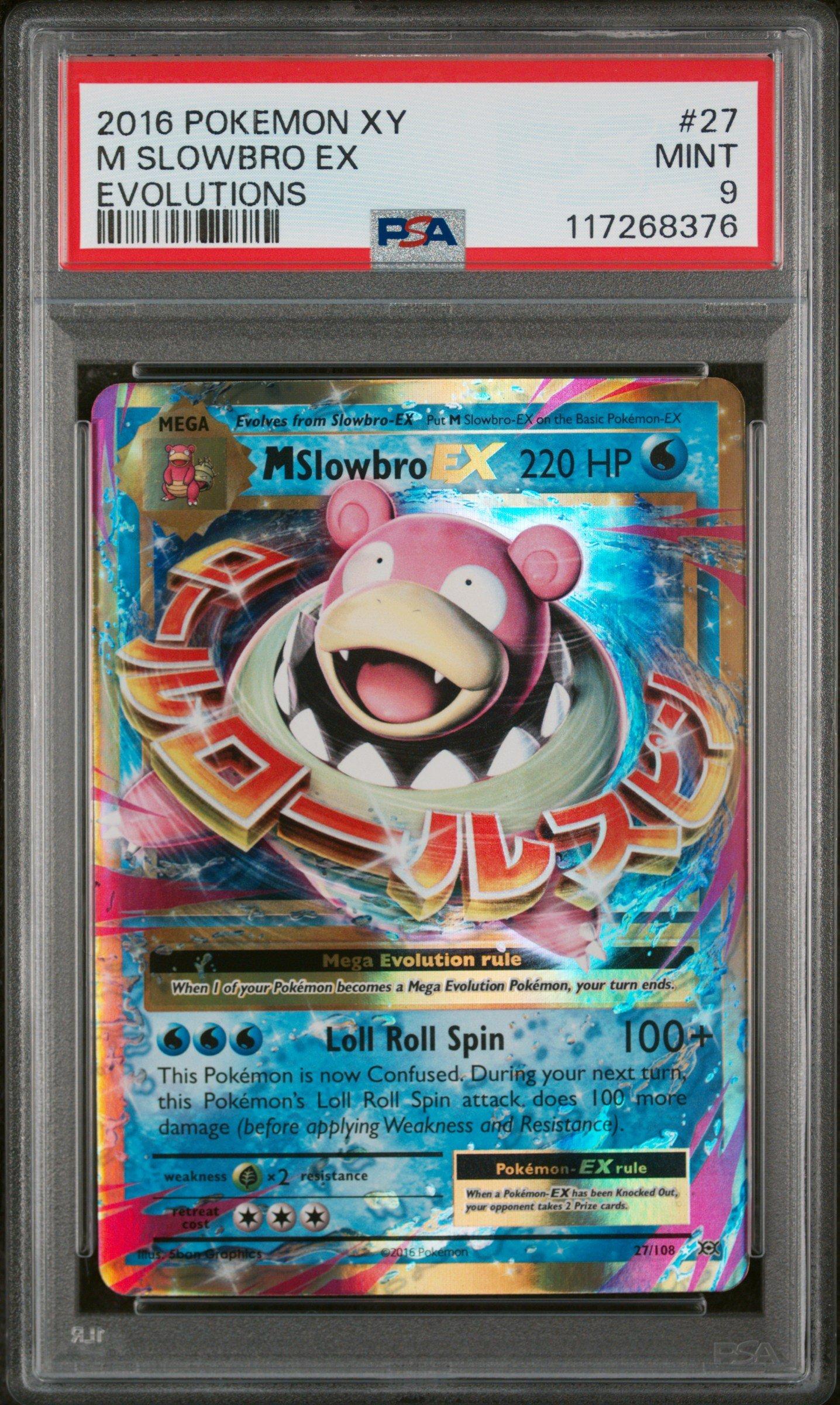 2016 Pokemon Xy Evolutions 27 M Slowbro Ex PSA