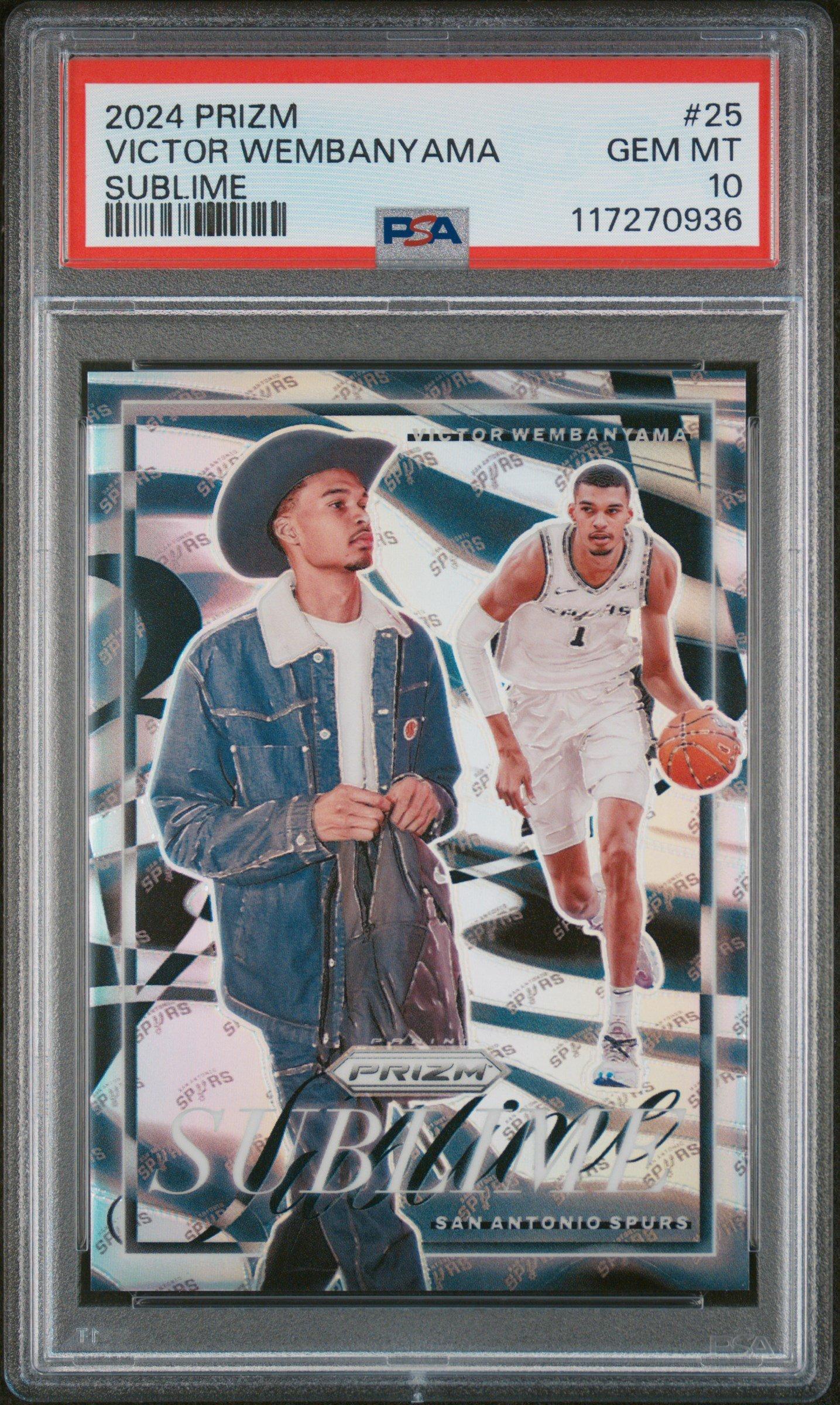 2024 Panini Prizm Sublime 25 Victor Wembanyama PSA 10 Graded Card