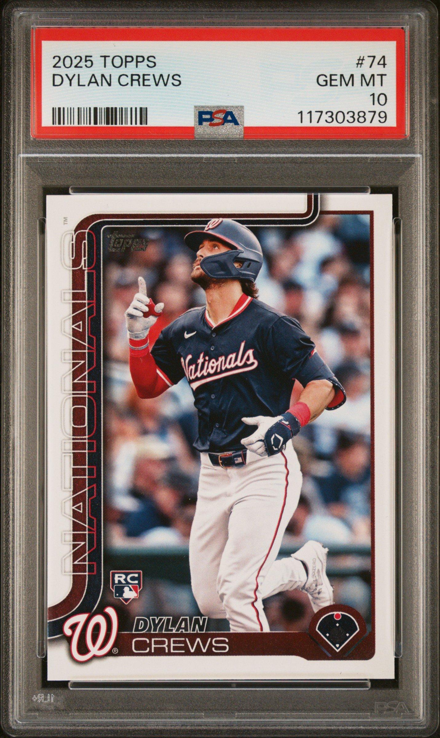 2025 Topps 74 Dylan Crews PSA 10