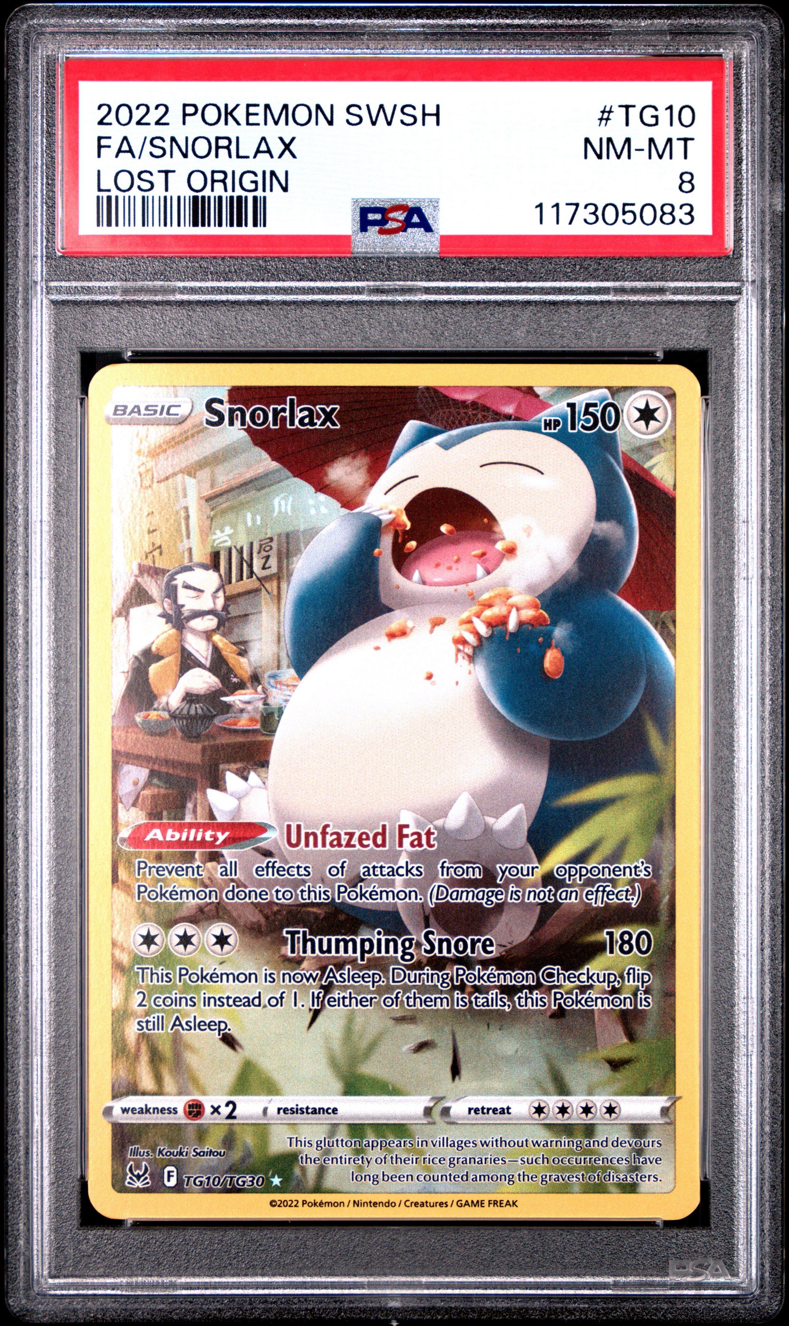 ジグザグマ 037/055 psa10 2022 Pokemon Sword & Shield Lost Origin Tg10 Full Art/snorlax PSA