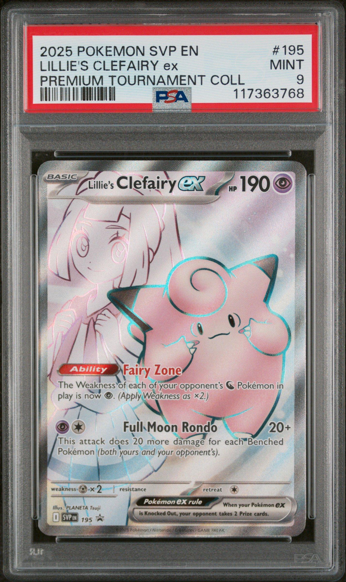 2025 Pokemon Svp En-sv Black Star Promo 195 Lillie's Clefairy Ex