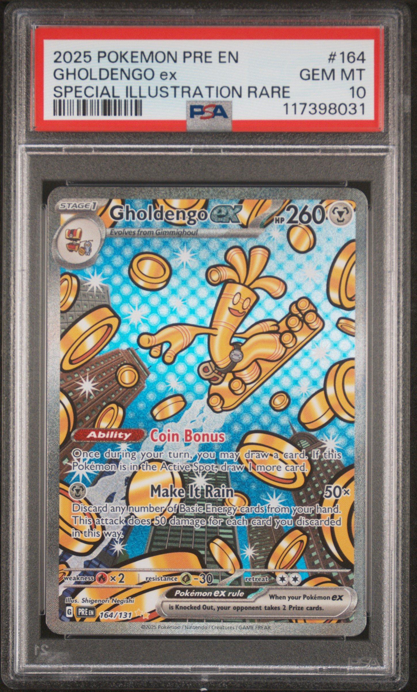 2025 Pokemon Pre En-prismatic Evolutions 164 Gholdengo Ex Special