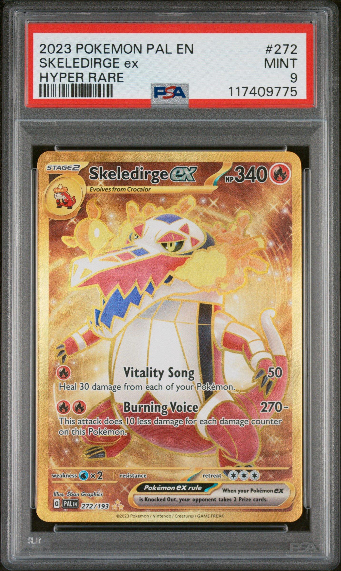 2023 Pokemon Pal En-paldea Evolved 272 Skeledirge Ex Hyper Rare PSA