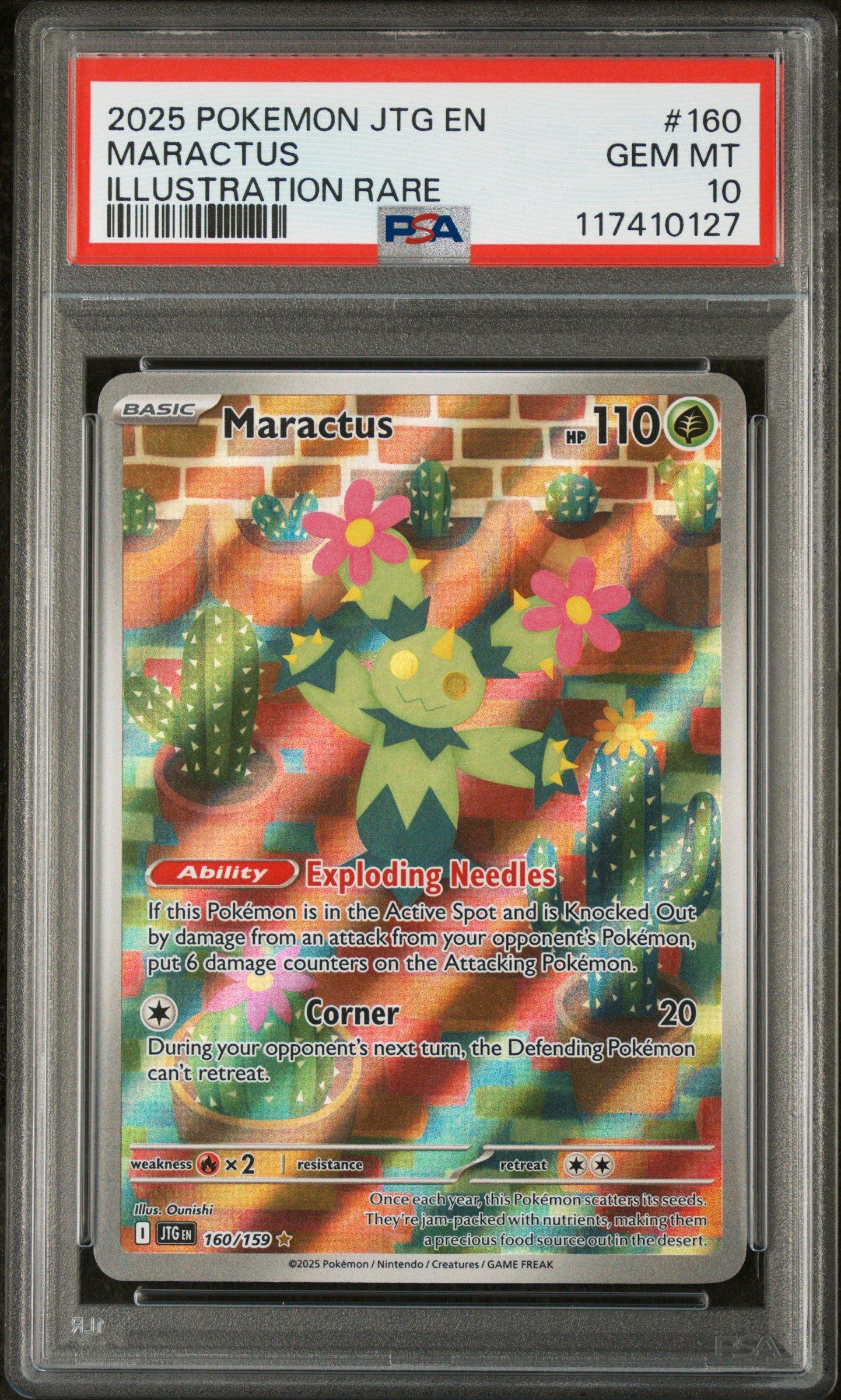 2025 Pokemon Jtg En-journey Together 160 Maractus Illustration