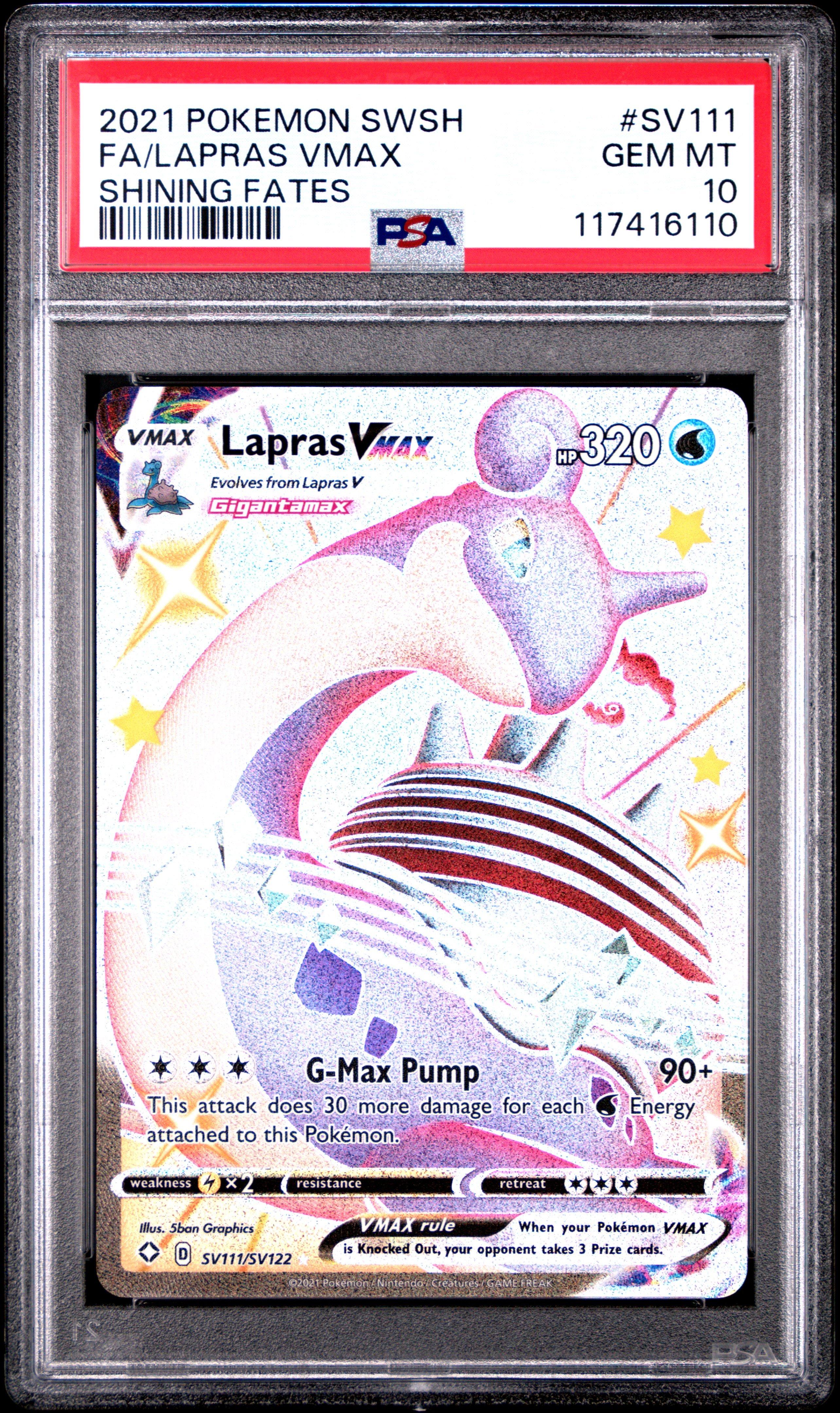 lapras vmax pokemon card - 050/202 Full Art Ultra Rare Ultra Rare Card Type Lapras VMAX | Sword &
